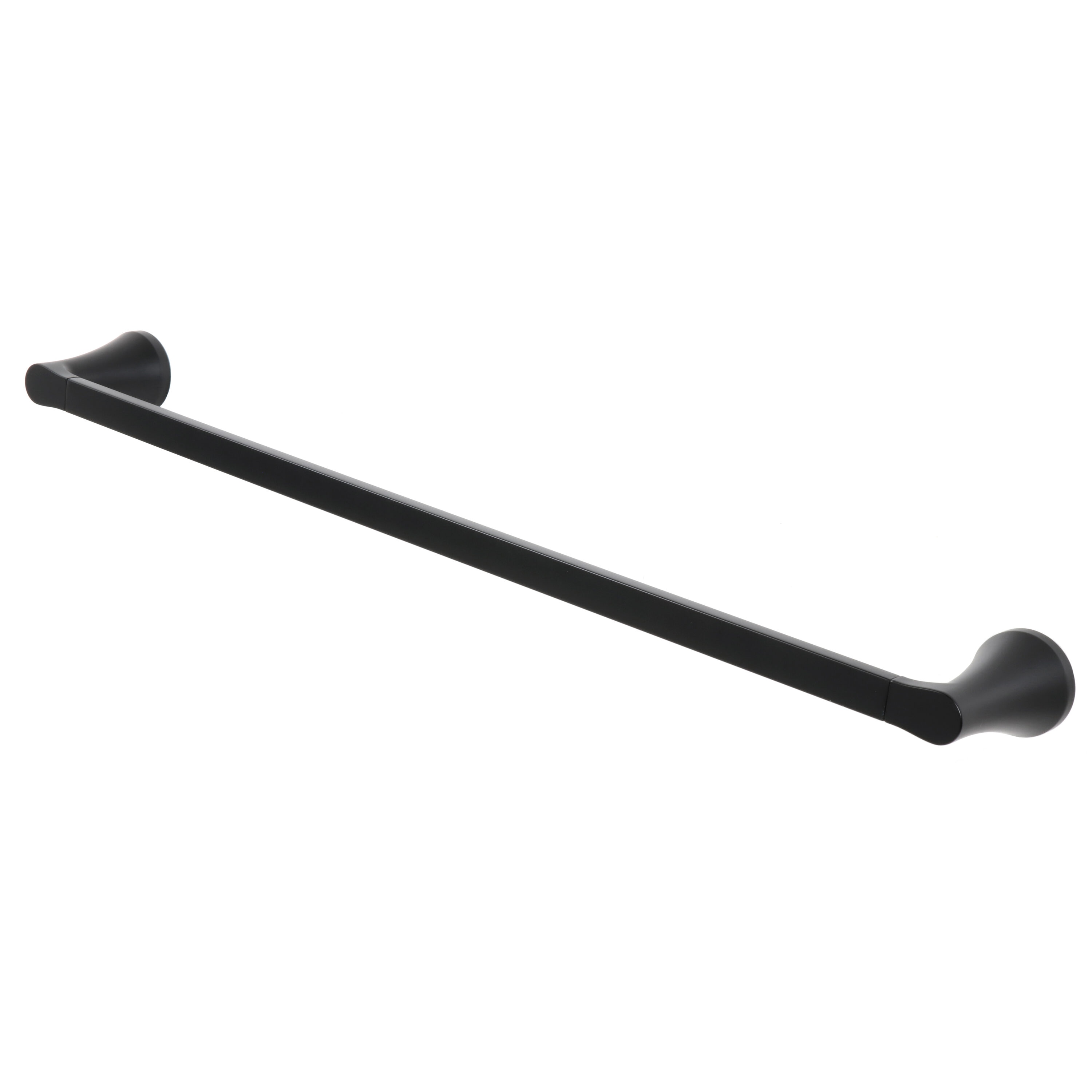 Origin 21 BTH-024-R7006-MB Candace 24-in Matte Black Wall mount Single Towel Bar