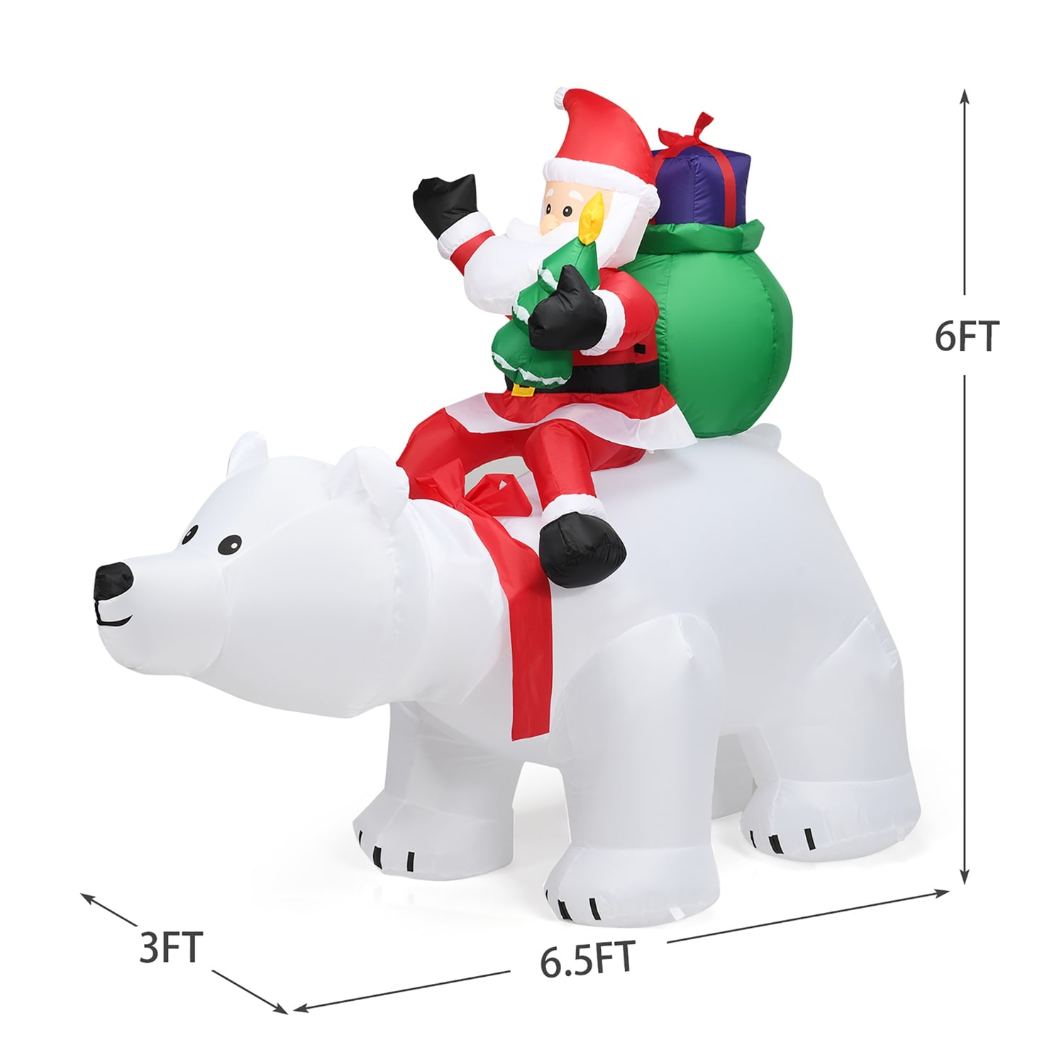 Costway CSHY001519 Christmas-Inflatables - View #3