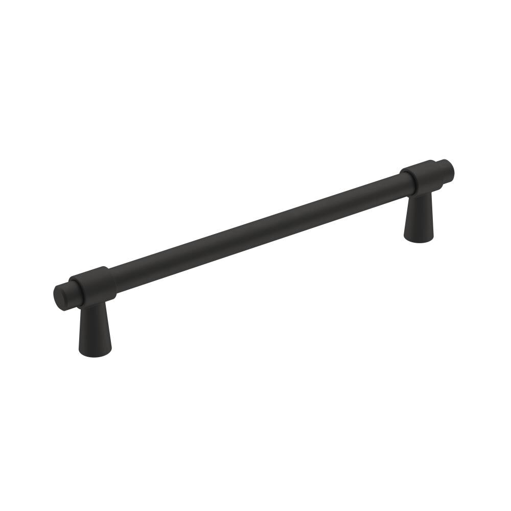 Amerock BP36860FB Destine 6-5/16-in , 160mm Center to Center Matte Black Cylindrical Bar
