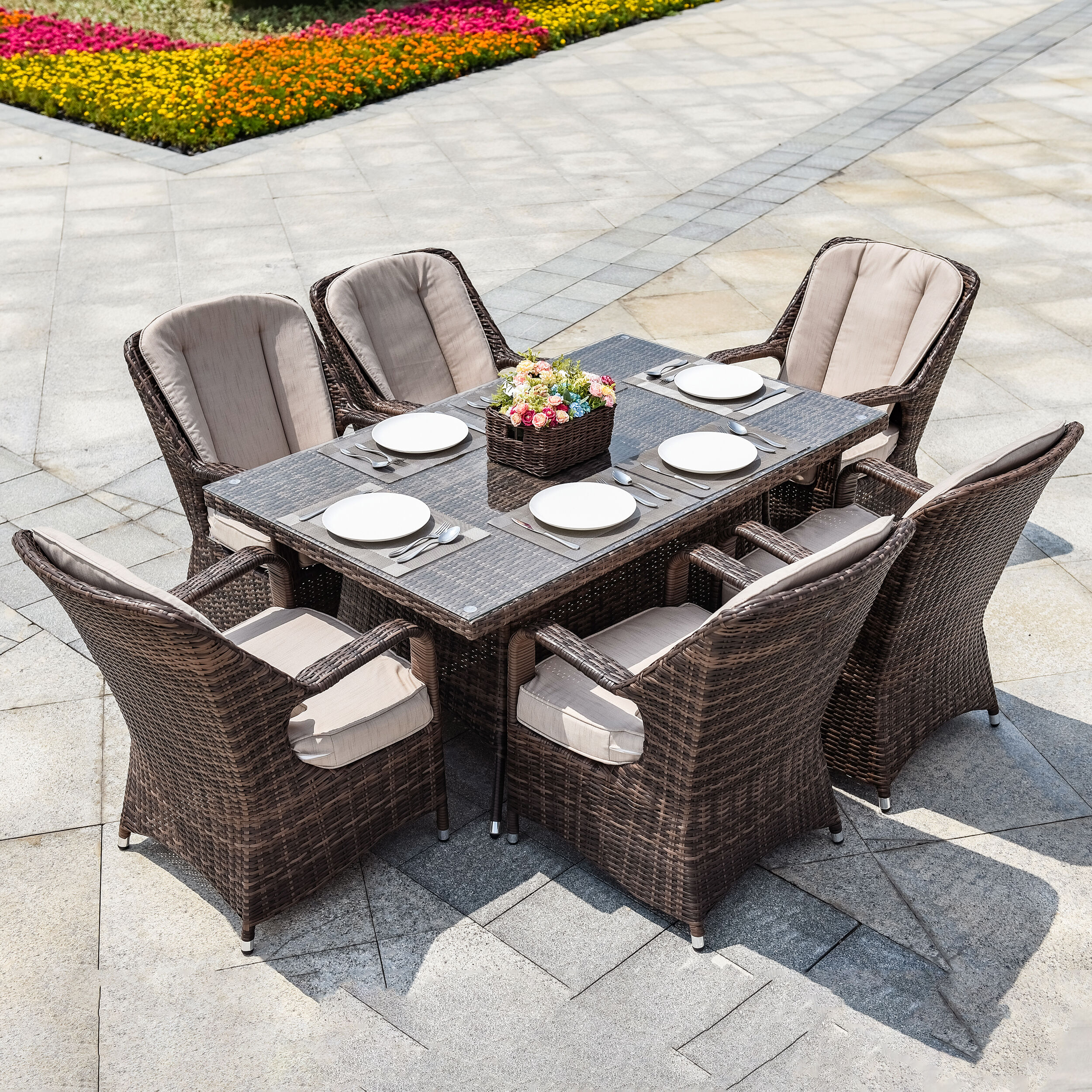 Moda Furnishings CMAD-1712-BR Patio-Dining-Sets - View #2