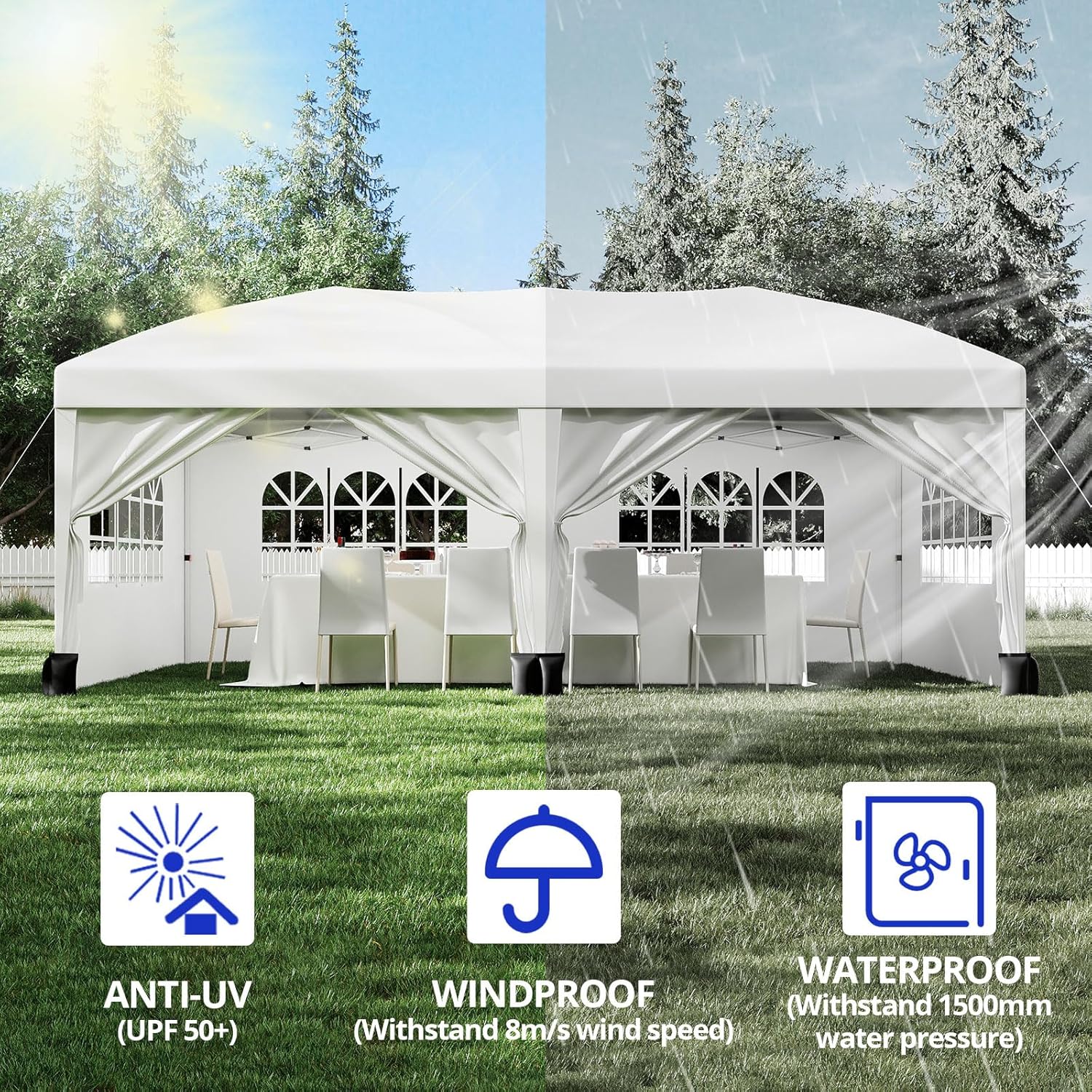 Garvee YHQ-PPG-33VCPEYN Wood-Resin-Gazebos - View #4