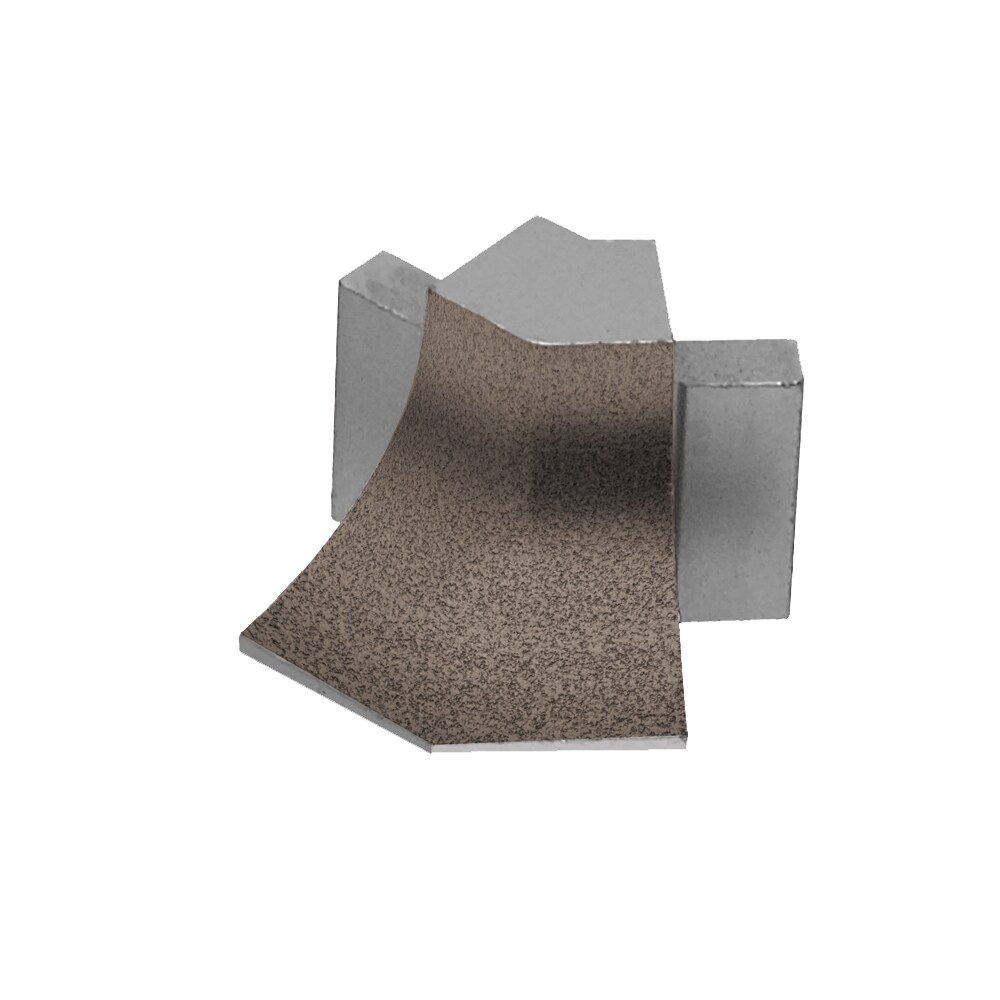 Schluter Systems E135/AHKA/TSLA Dilex-AHKA 0.563-in W x 1.0-in L Light anthracite textured color-coated aluminum Aluminum Outside corner Tile Edge Trim