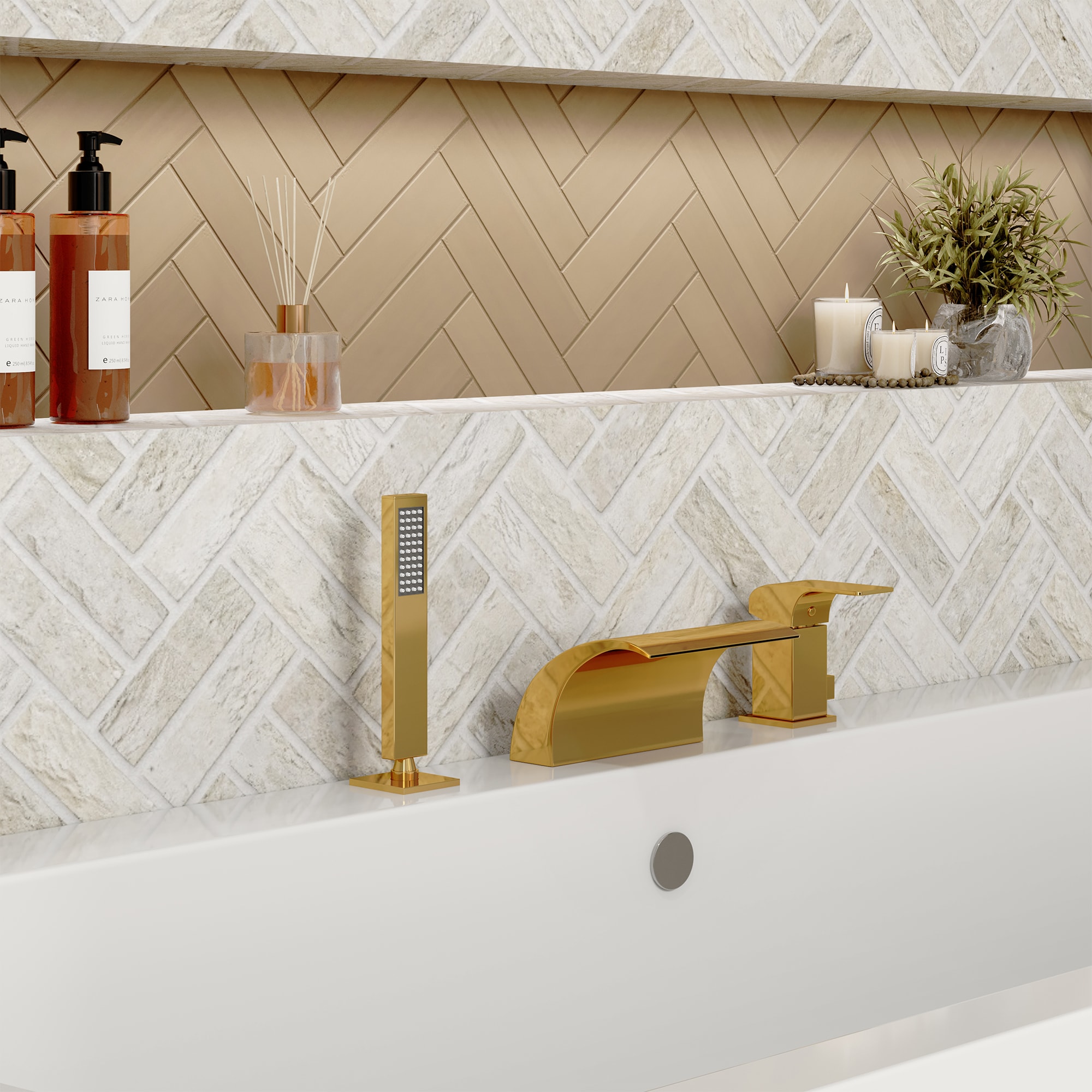 CASAINC WF5164HF-2GD Roman-Tub-Faucets - View #4