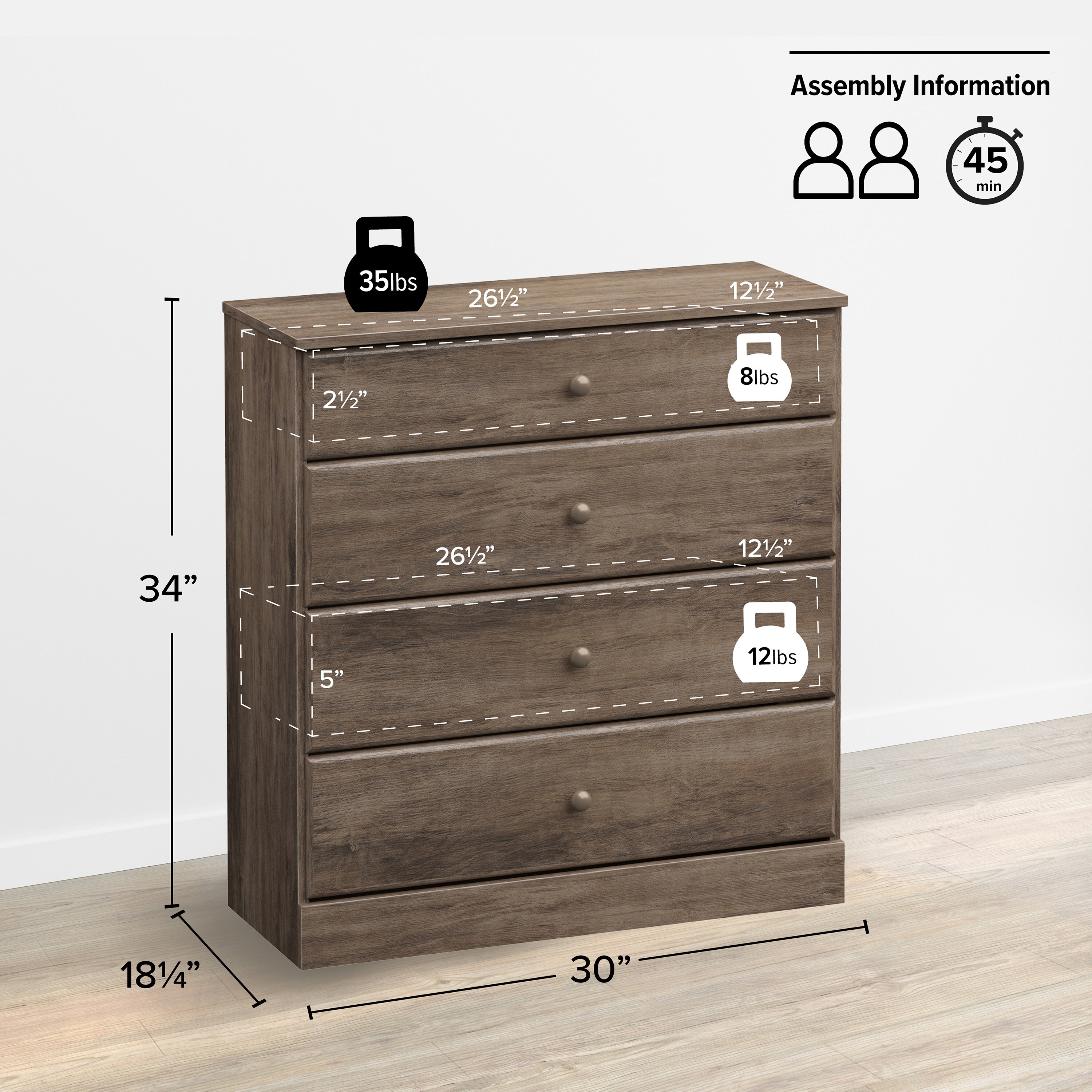 Prepac DDBR-0401-1 dressers - View #3
