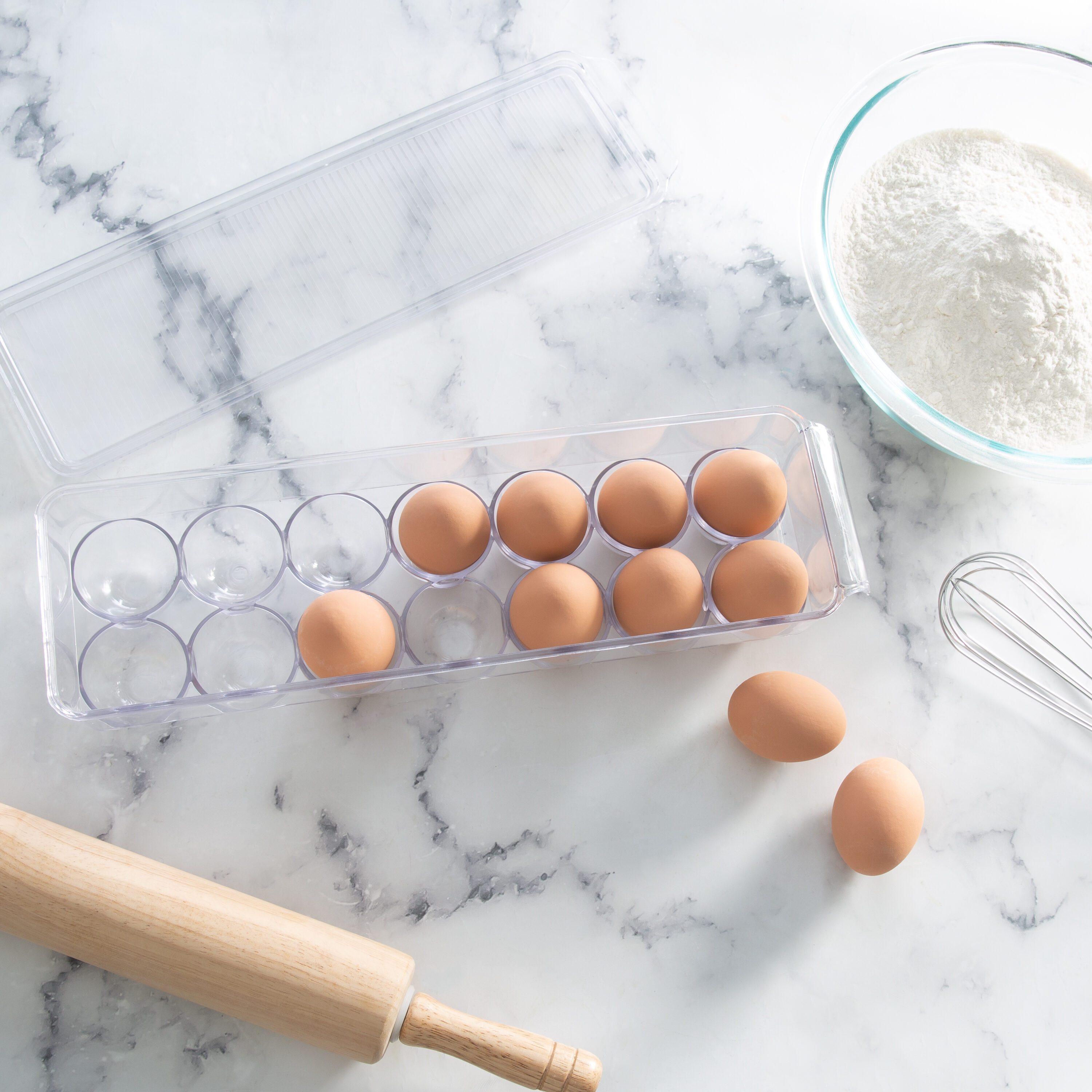 Kitchen Details 1-oz Plastic Bpa-free Reusable Egg Holder with Lid in the  Food Storage Containers department at