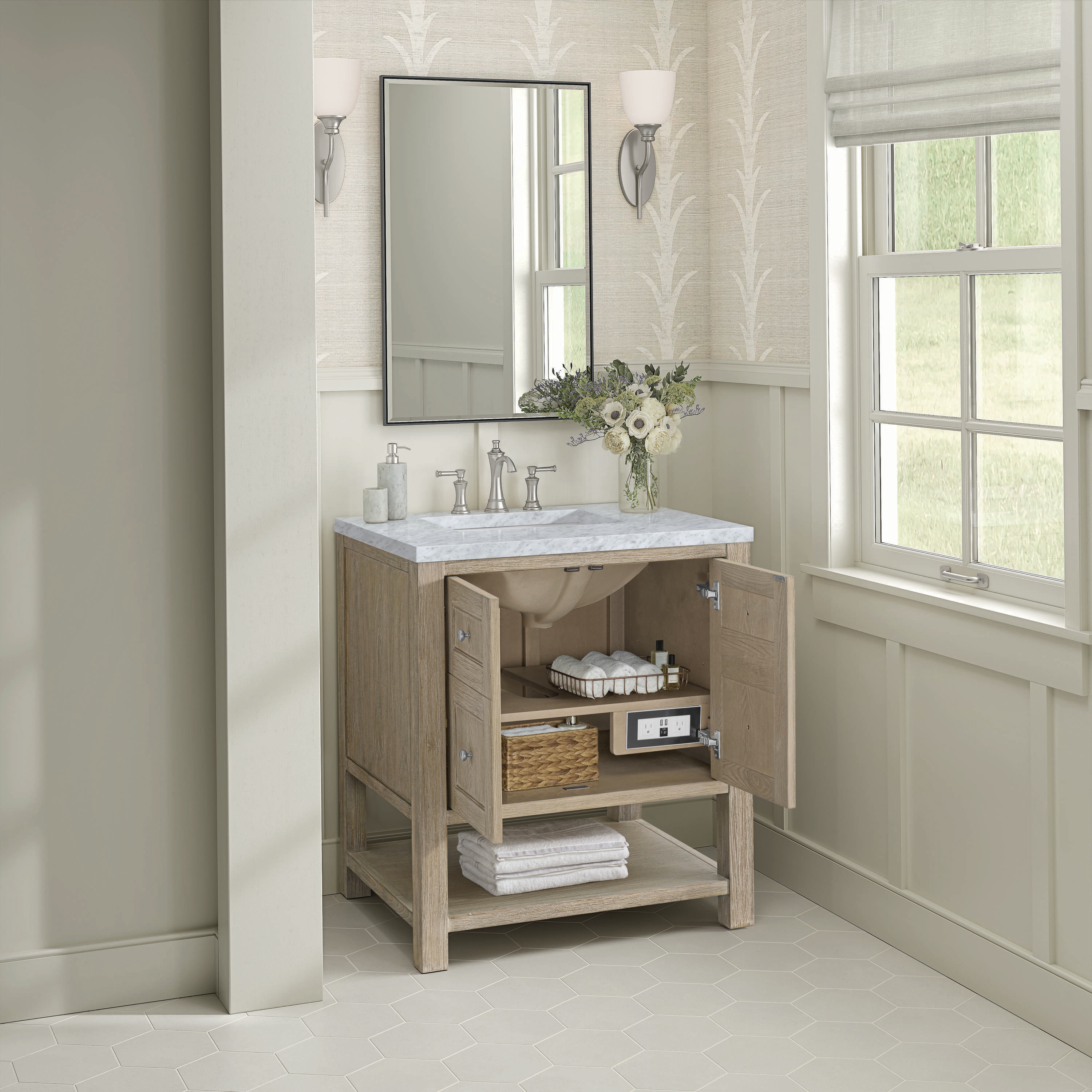 James Martin Vanities 330-V30-WWO-3CAR Bath-Vanity-Combo - View #4