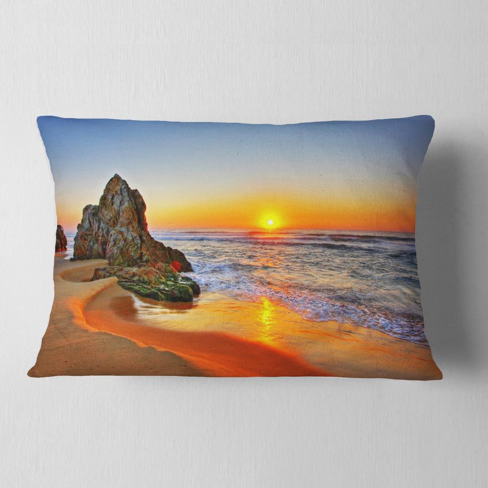 Designart CU10703-12-20 12-in x 20-in White Indoor Decorative Pillow