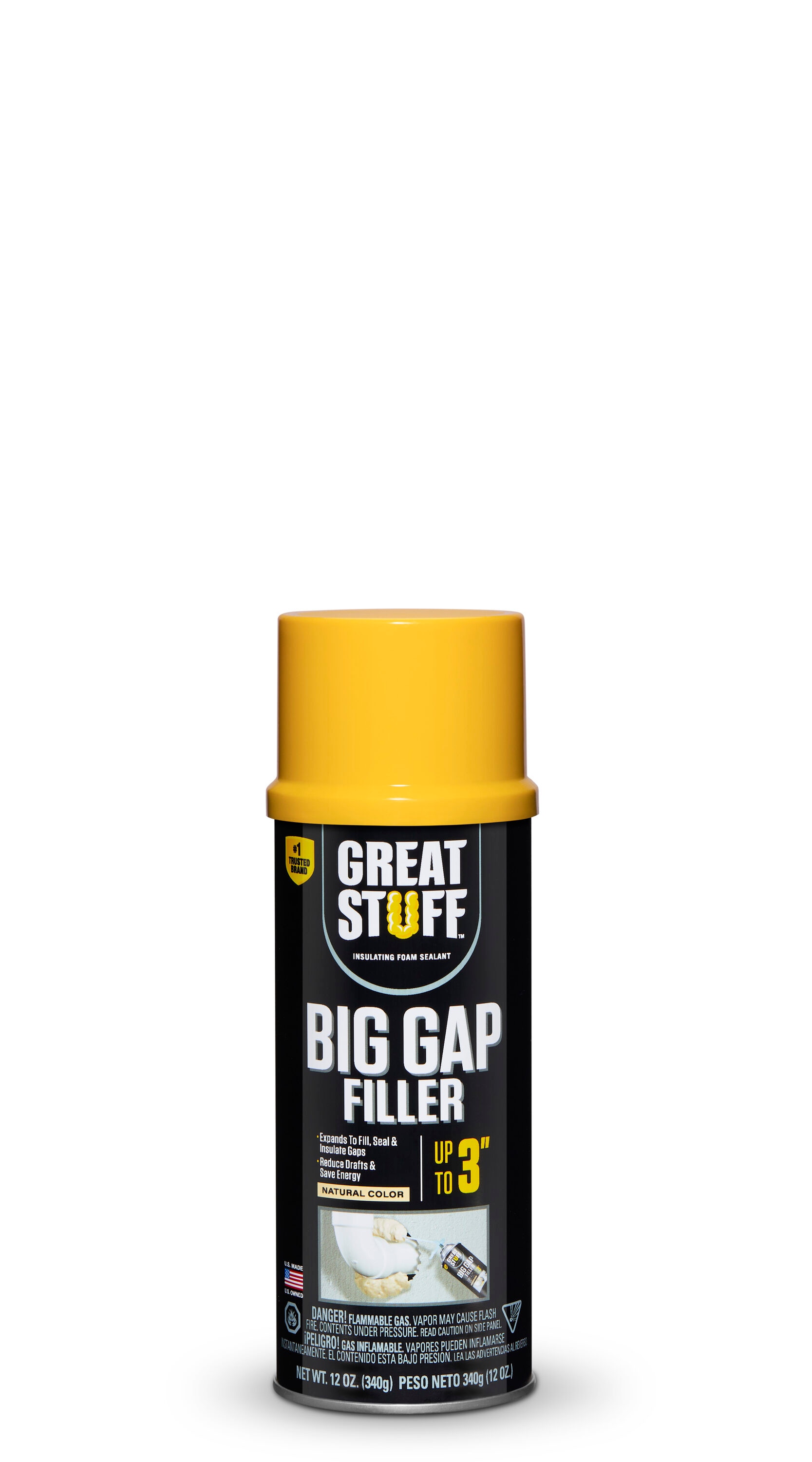 GREAT STUFF Big Gap Filler 12-oz Straw Indoor/Outdoor Spray Foam Insulation  in the Spray Foam Insulation department at