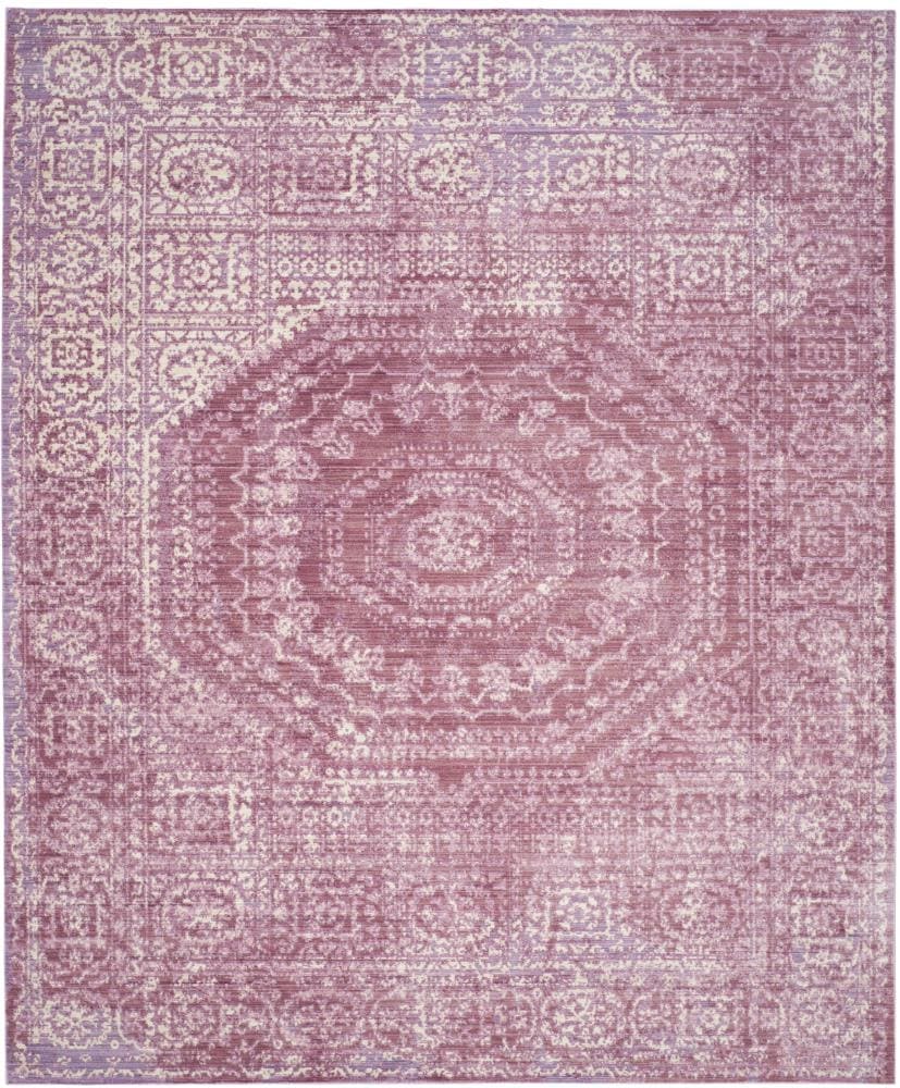 Safavieh VAL205A-8 Valencia Konye 8 x 10 (ft) Loomed Polyester Fuchsia/Multi Rectangular Indoor Abstract Vintage Area rug