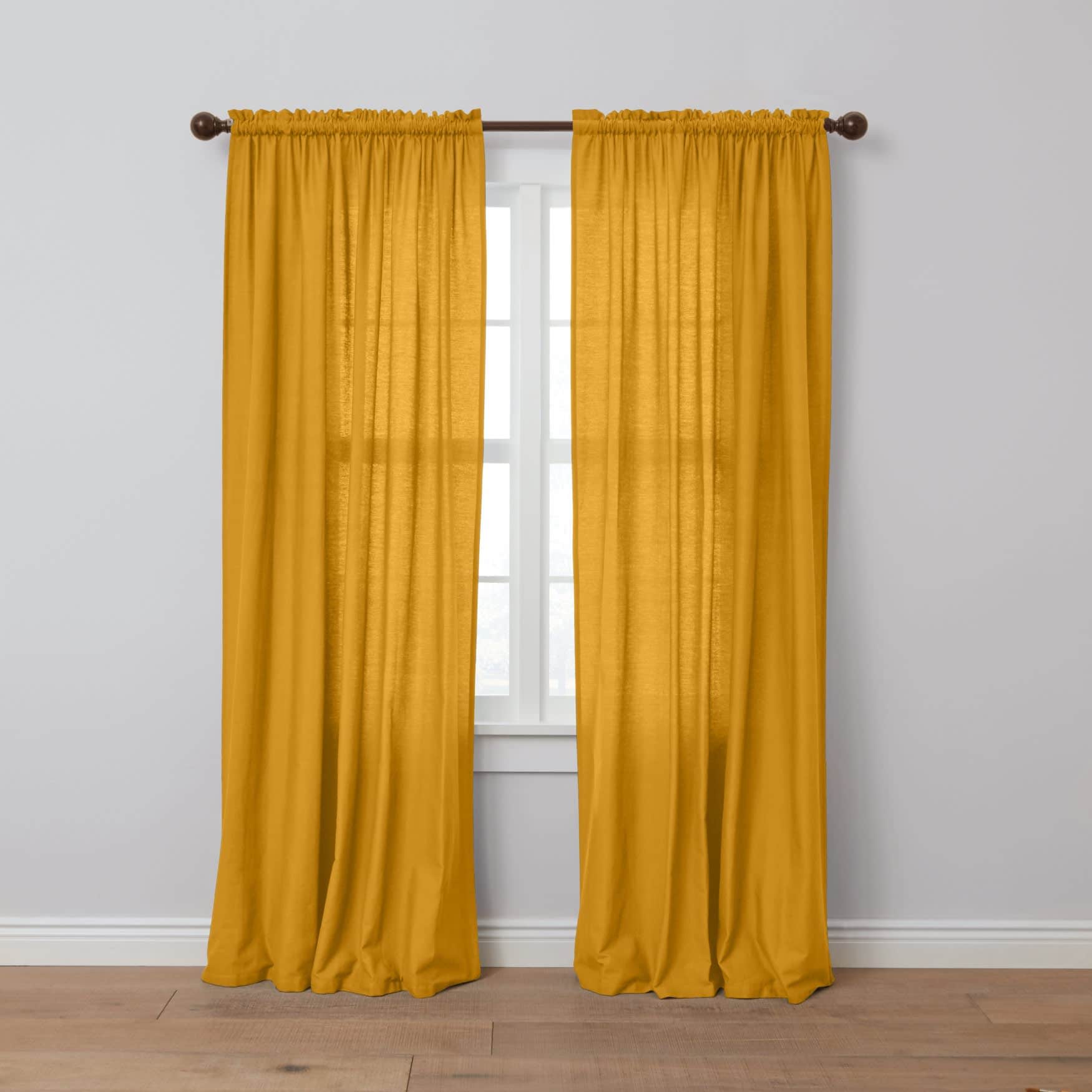 BrylaneHome 196391495539 Poly Cotton Canvas Rod-Pocket Panel