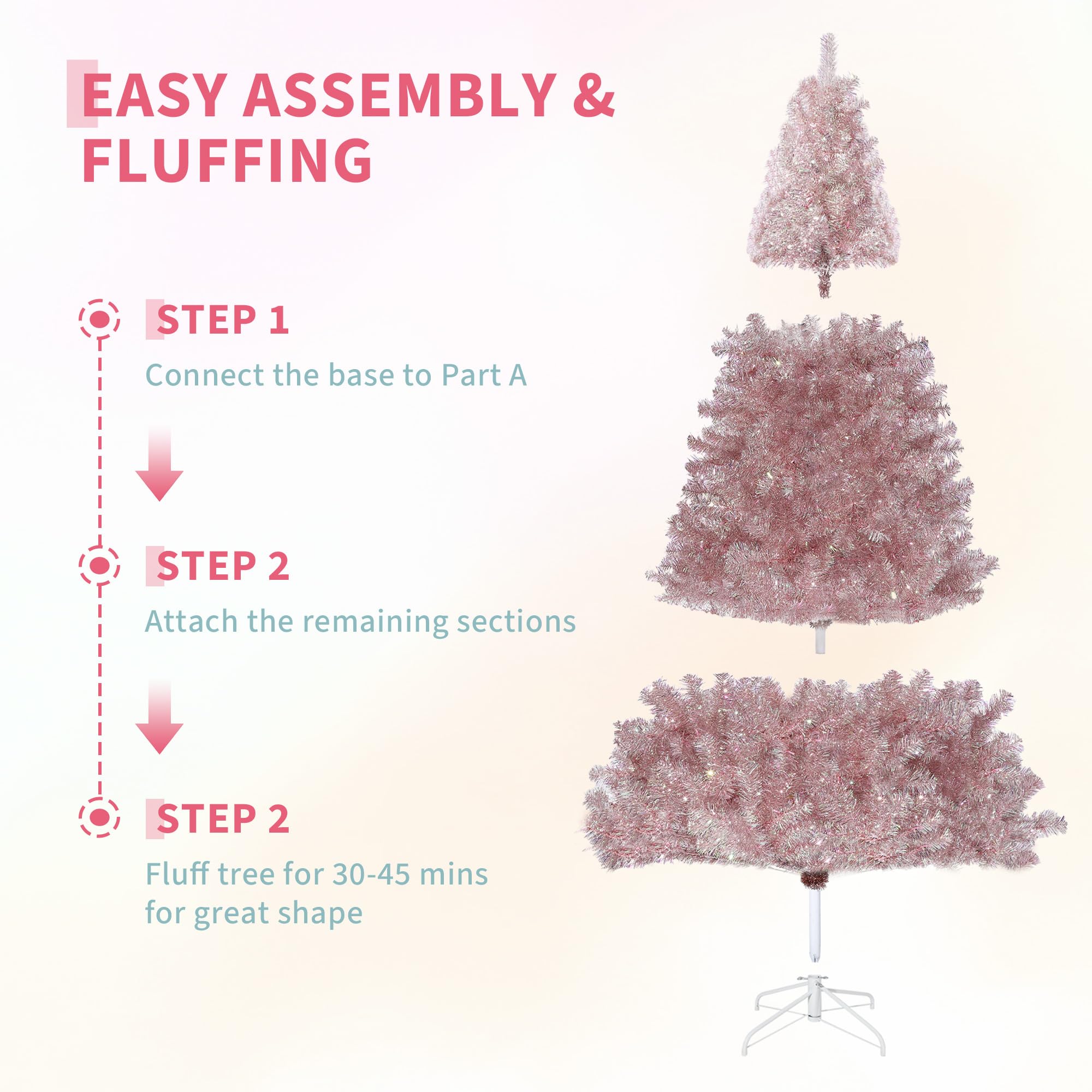 Aoile CKQJCNSEE200A8C Artificial-Christmas-Trees - View #3