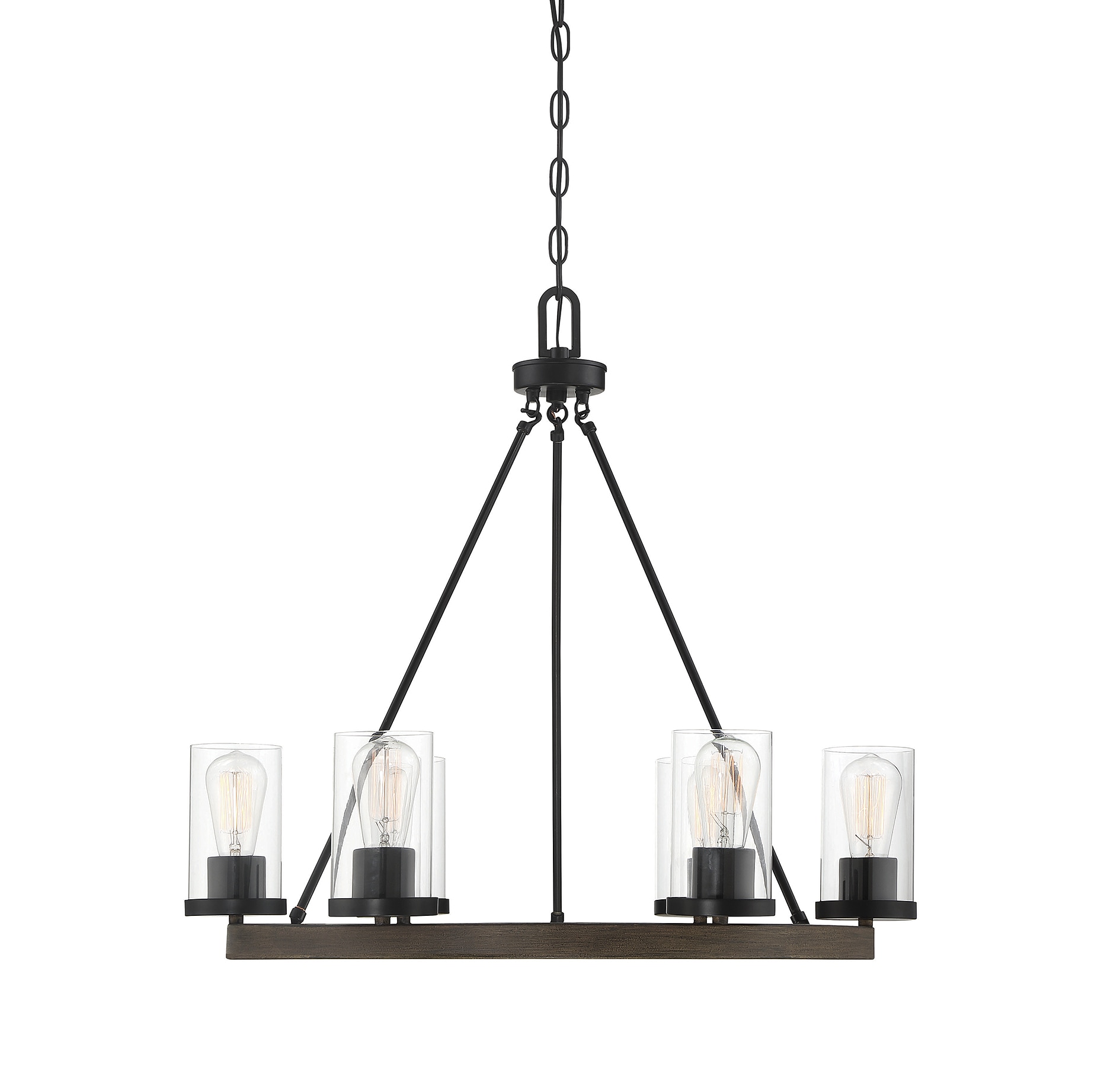 Meridian Lite Trends M10070DG Meridian 6 -Light Brown Modern/contemporary For Use in Bedrooms, Dining Rooms, Foyers, Kitchens, Living Rooms Chandelier
