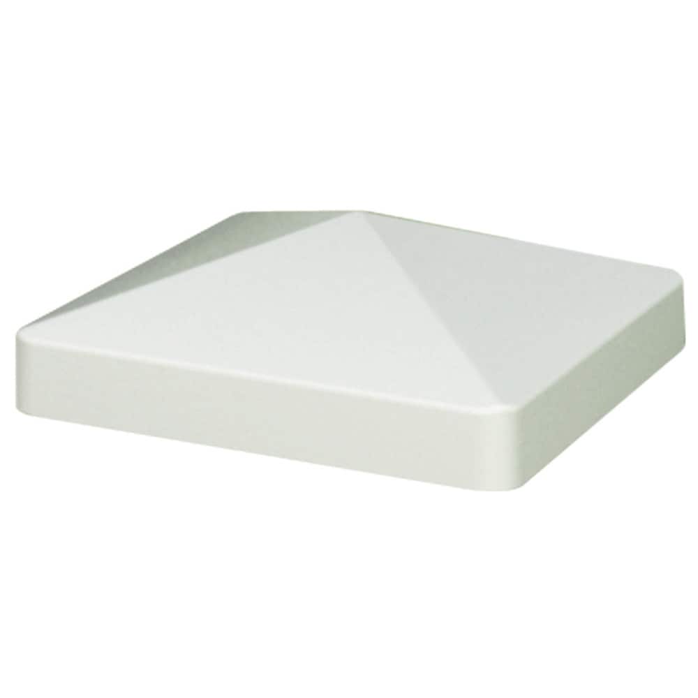 Outdoor Essentials 211351 4-Inches W x 4-Inches L White Vinyl fence Post cap - Fits Common Post Measurement: 4-in x 4-in