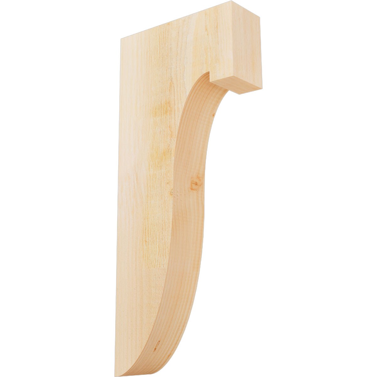 Ekena Millwork COR04X12X28DEL00RDF 4-in x 12-in x 28-in Del monte Unfinished Douglas fir Wood Paintable/Stainable Corbel