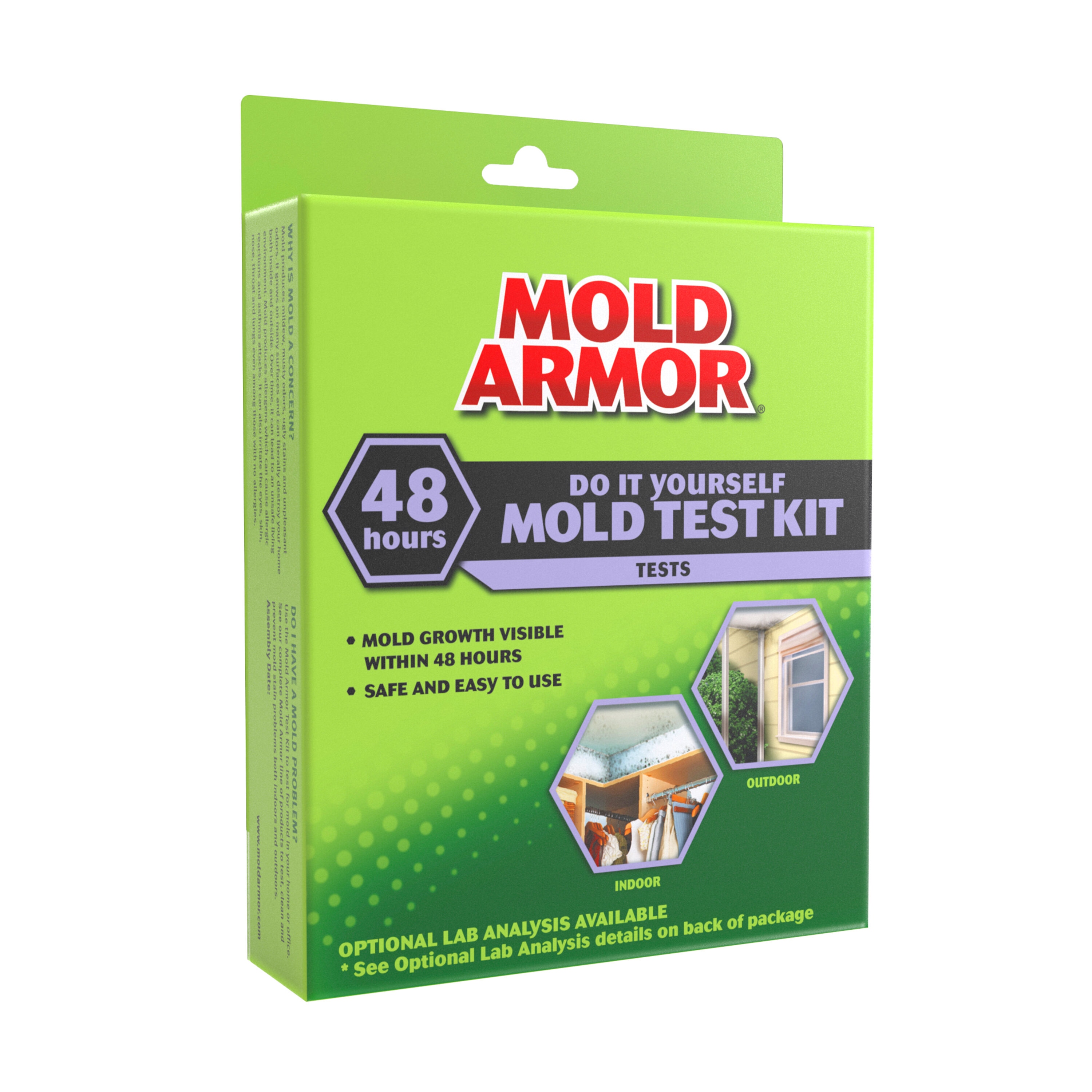 Mold Armor Indoor Mold Test Kit - Detects Mold Presence, Quick Results in  48 Hours, Easy and Safe to Use in the Mold Test Kits department at