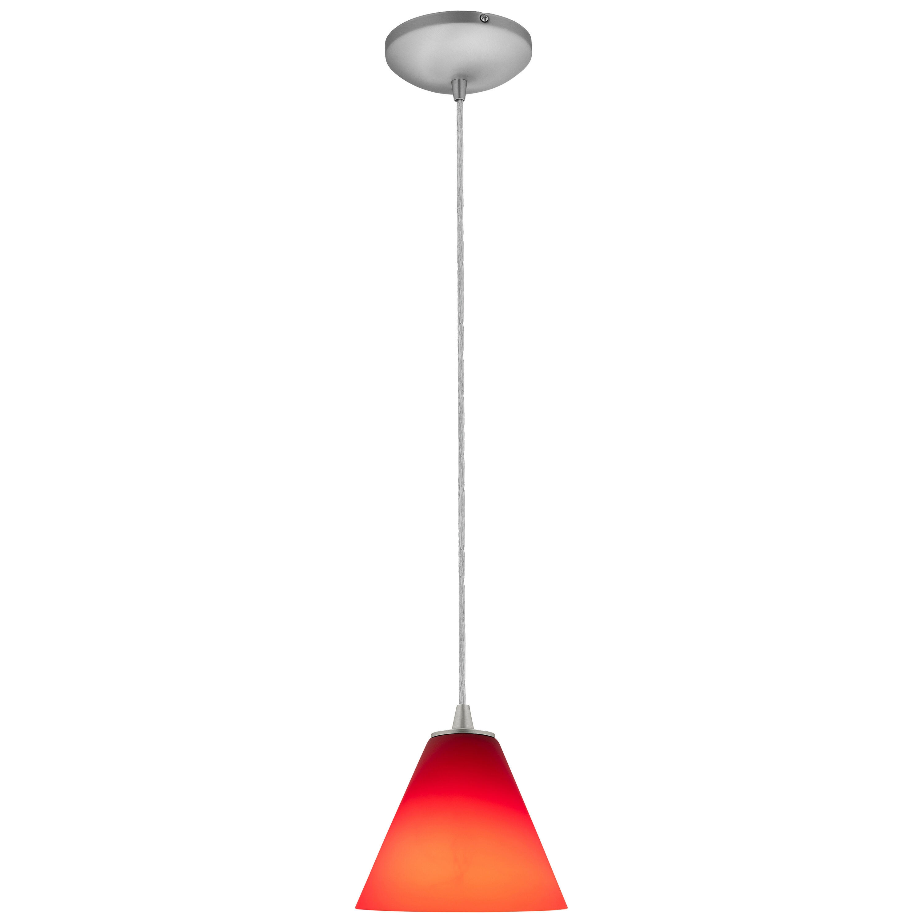 Access Lighting 28004-1C-BS/RED Pendant-Lights - View #2