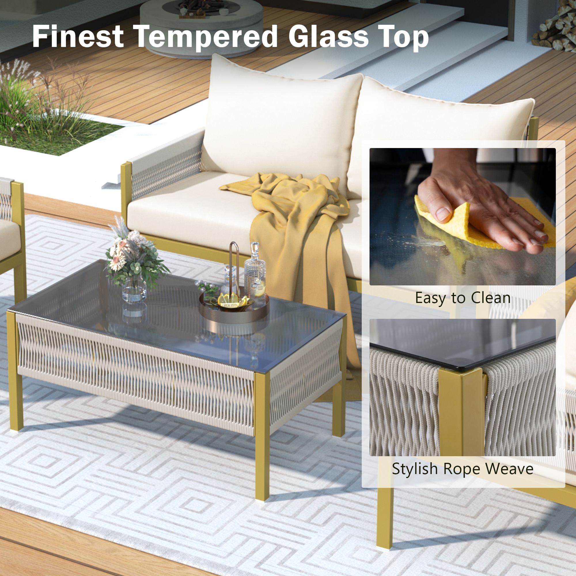 Forclover ALKK-03AWH Patio-Conversation-Sets - View #6