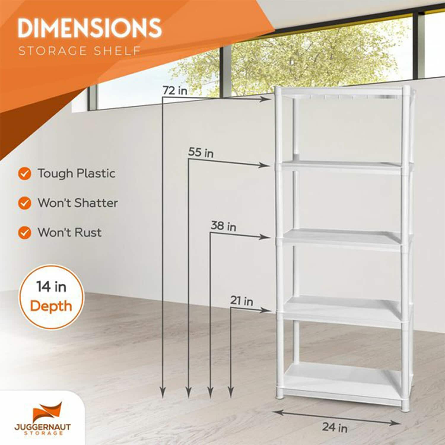 Juggernaut Storage 325173 Free-Standing-Shelving - View #3