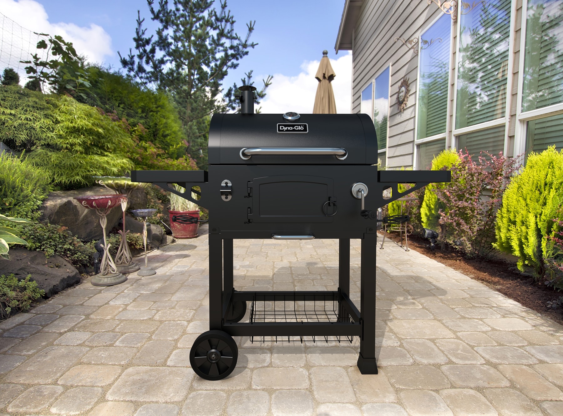 Dyna-Glo 27-in W Black Barrel Charcoal Grill DGN486DNC-D Sansujyuku sansujyuku.com