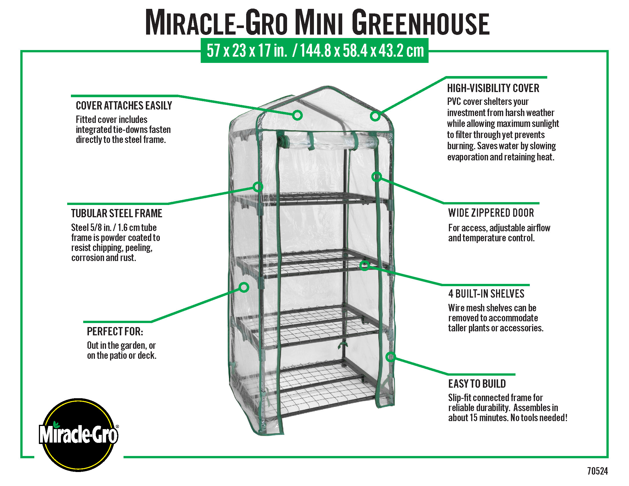 Miracle-Gro 70524 greenhouses - View #9