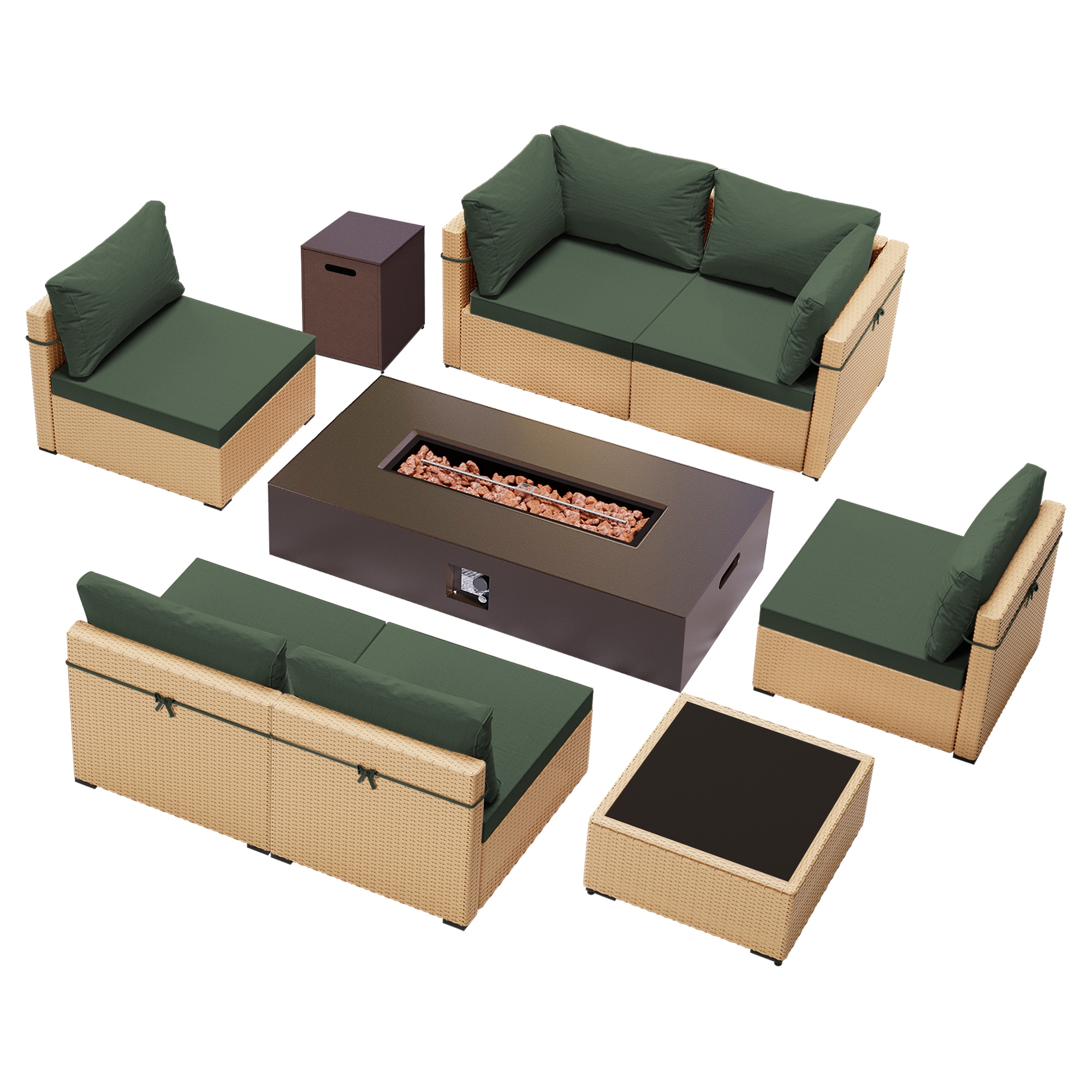 UPHA PL-2CZ-56TPBR-H2 Patio-Conversation-Sets - View #2