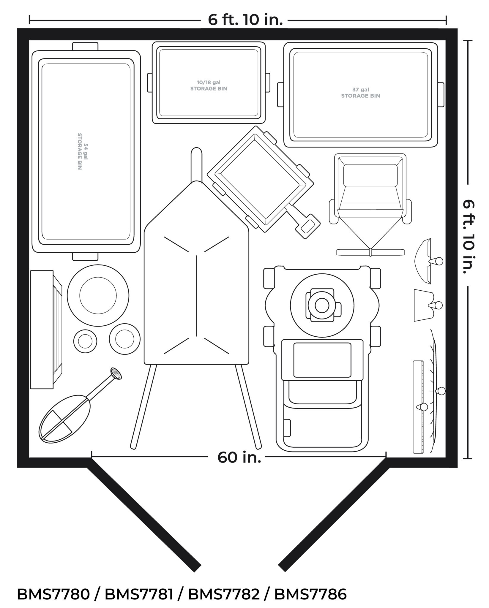 Suncast BMS7782D Vinyl-Resin-Storage-Buildings - View #7