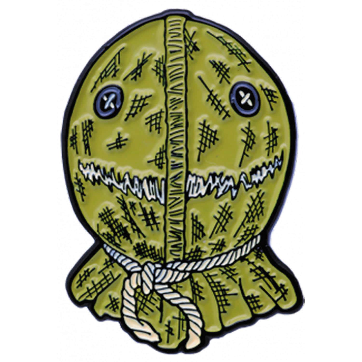 Trick or Treat Studios MABXLE101 1 1/2" Trick ’r Treat Sam Burlap Face Full-Color Enamel Pin