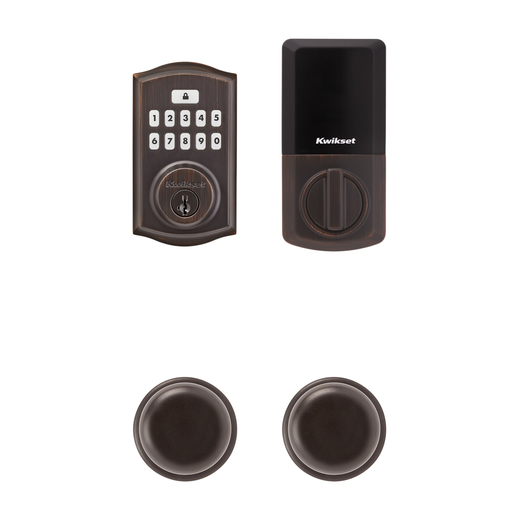 Kwikset Smartcode 260 Venetian Bronze Single Cylinder Smartkey 