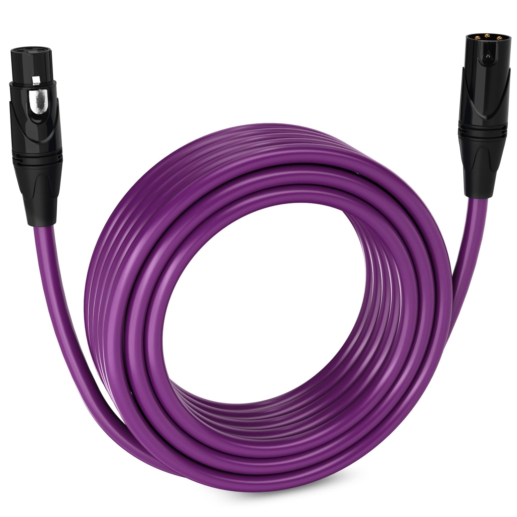 LyxPro 50 ft Balanced XLR Cable - Male to Female - 3 Pin Microphone Cable #LYXLCS1250P