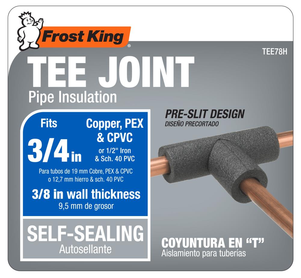 Frost King 5P11XB6 Pipe Insulation, 7/8 Inch By 6 Feet Foam, Gray