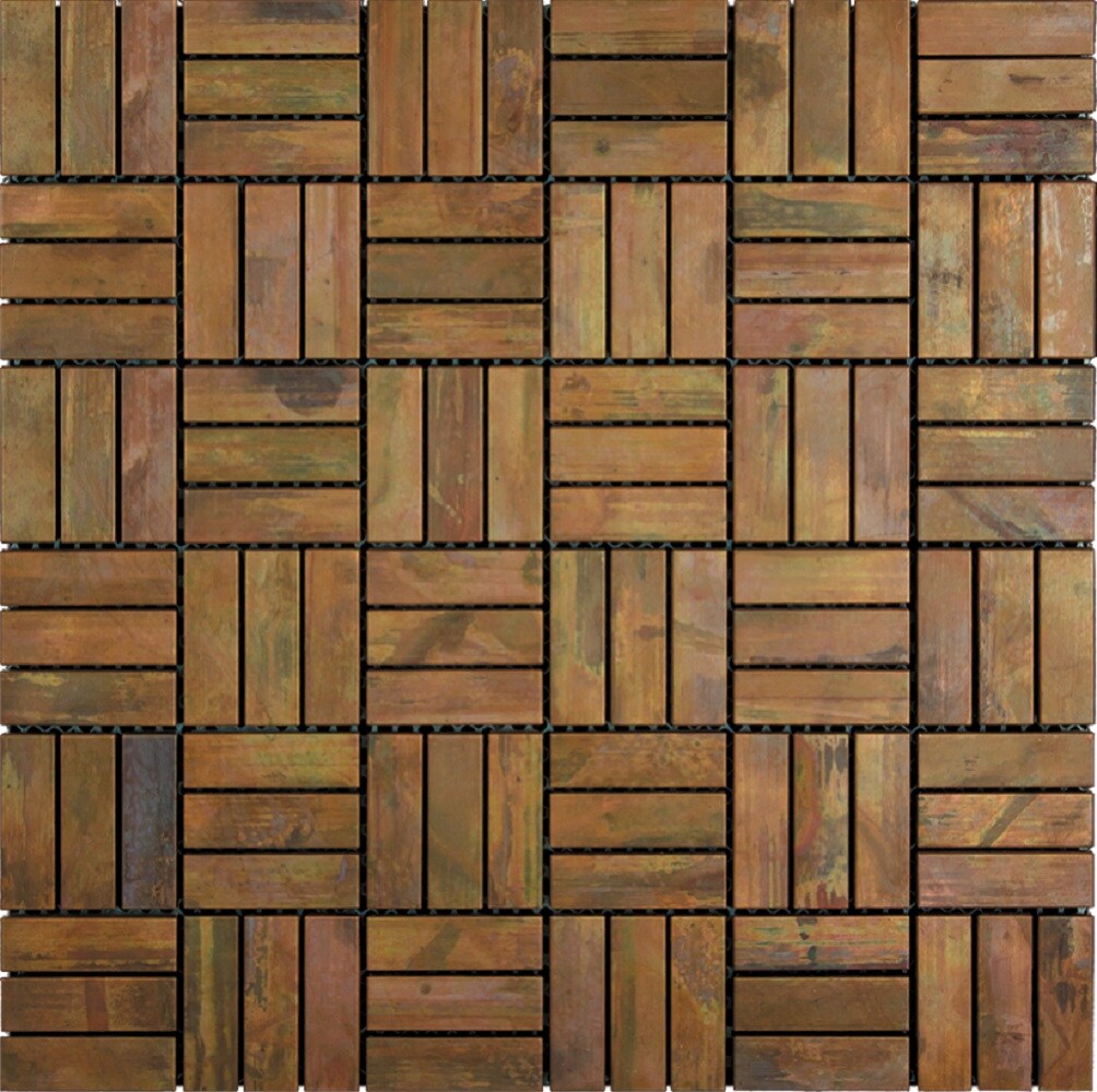 Apollo Tile (Sample) Wall Tile Bronze 4-in x 4-in Matte Metal Wall Tile