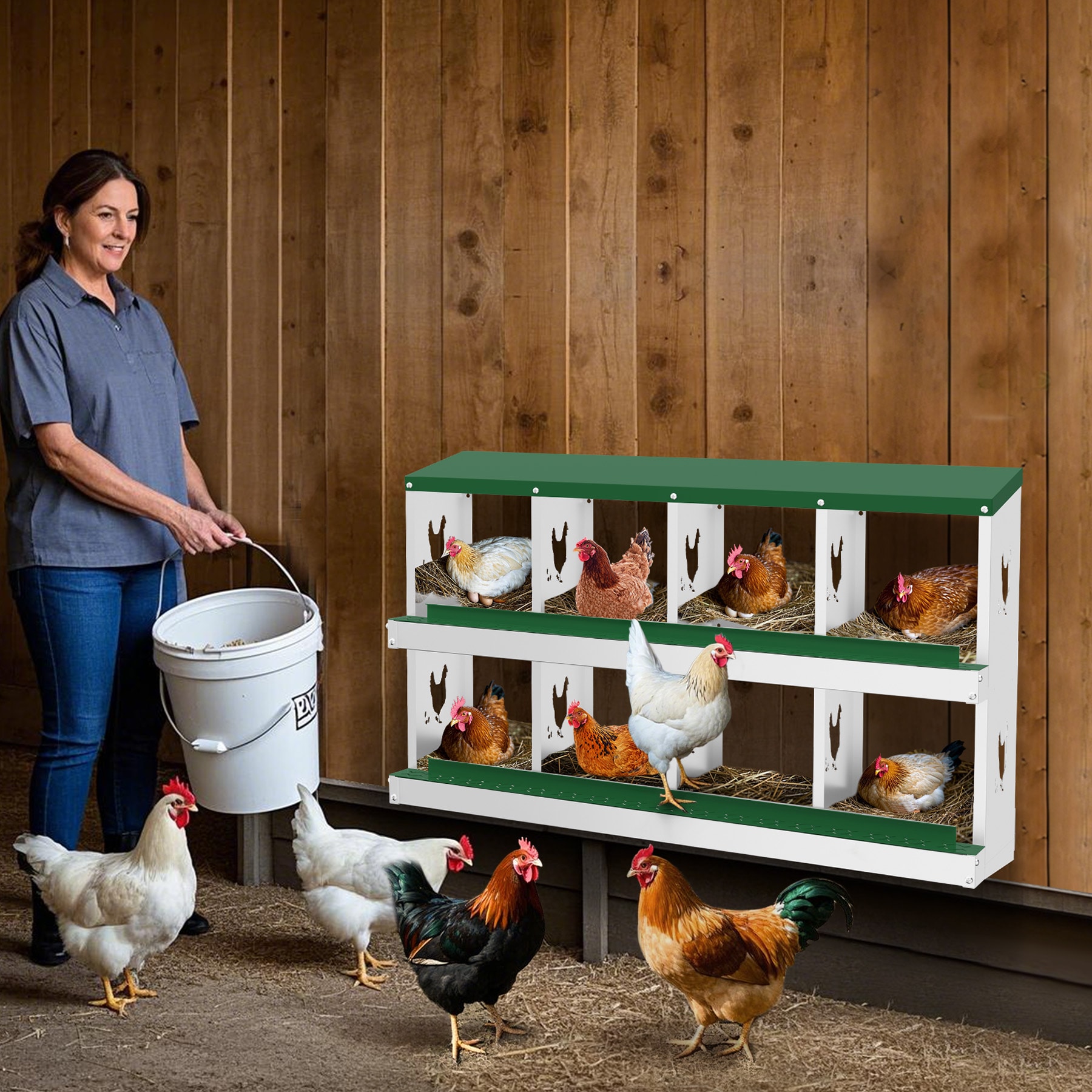 Assile BJPSBYIOF5W0ODJ Chicken-Coops-Rabbit-Hutches - View #2
