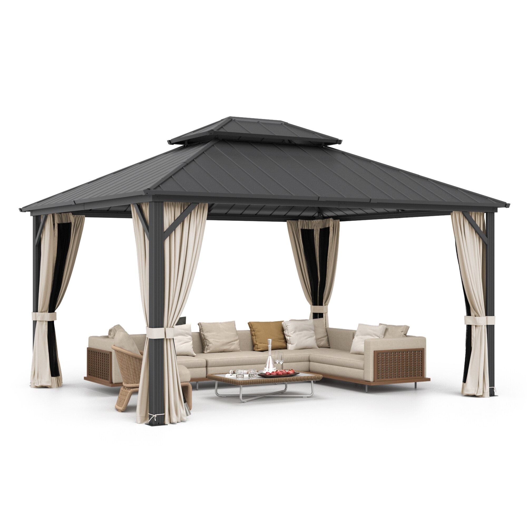 Yurevna KKLT-BL-3 Wood-Resin-Gazebos - View #5