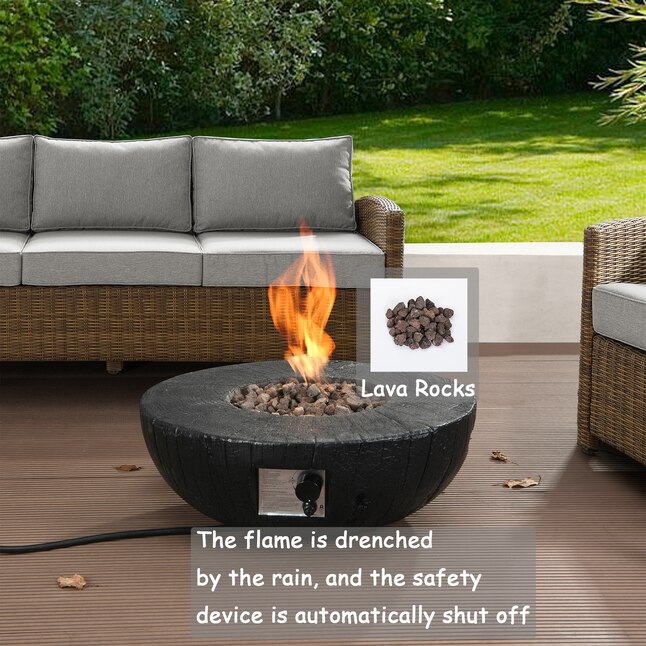 Casainc Fire Pit Table 28 In W 30000, Are Gas Fire Pit Tables Safe