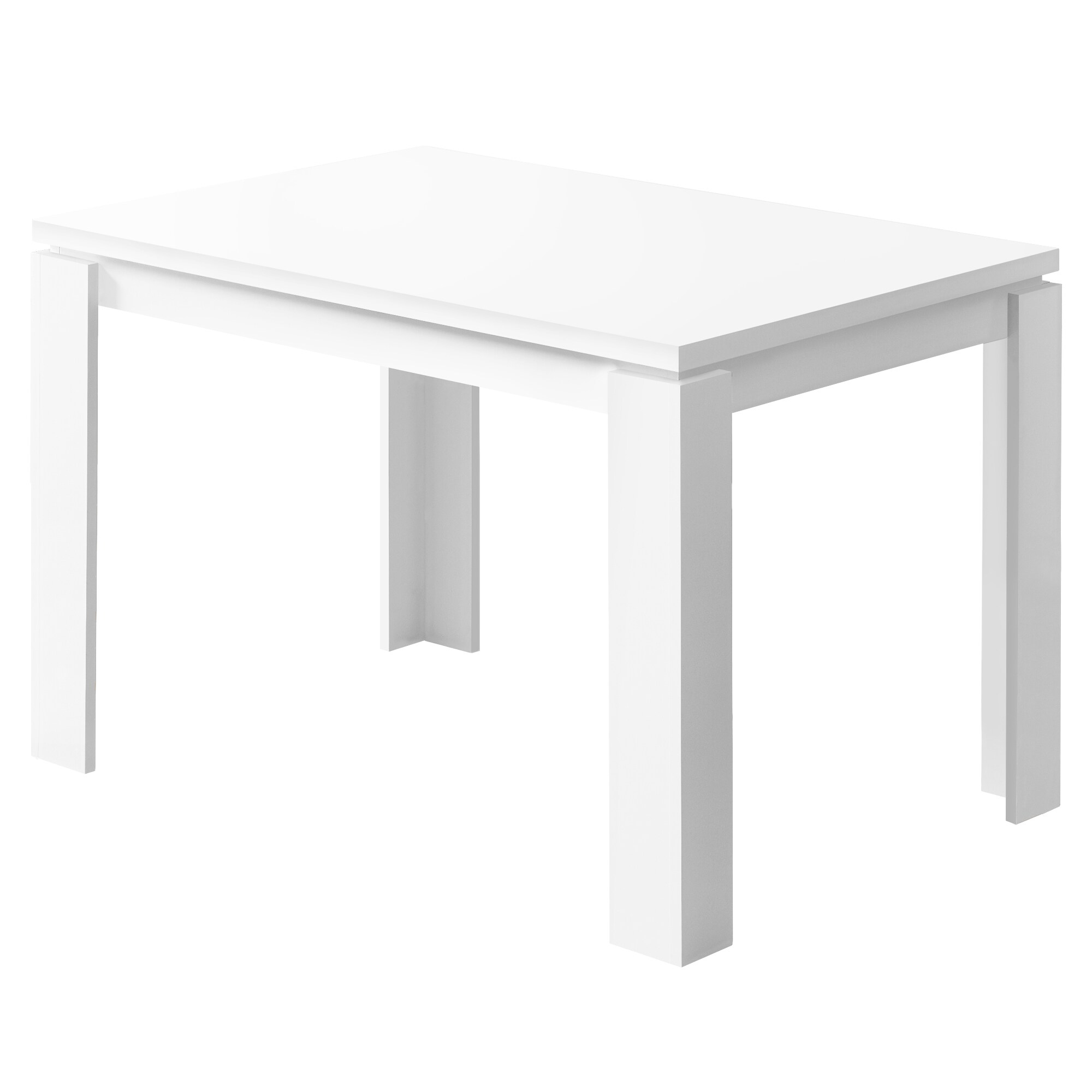 monarch specialties white dining table