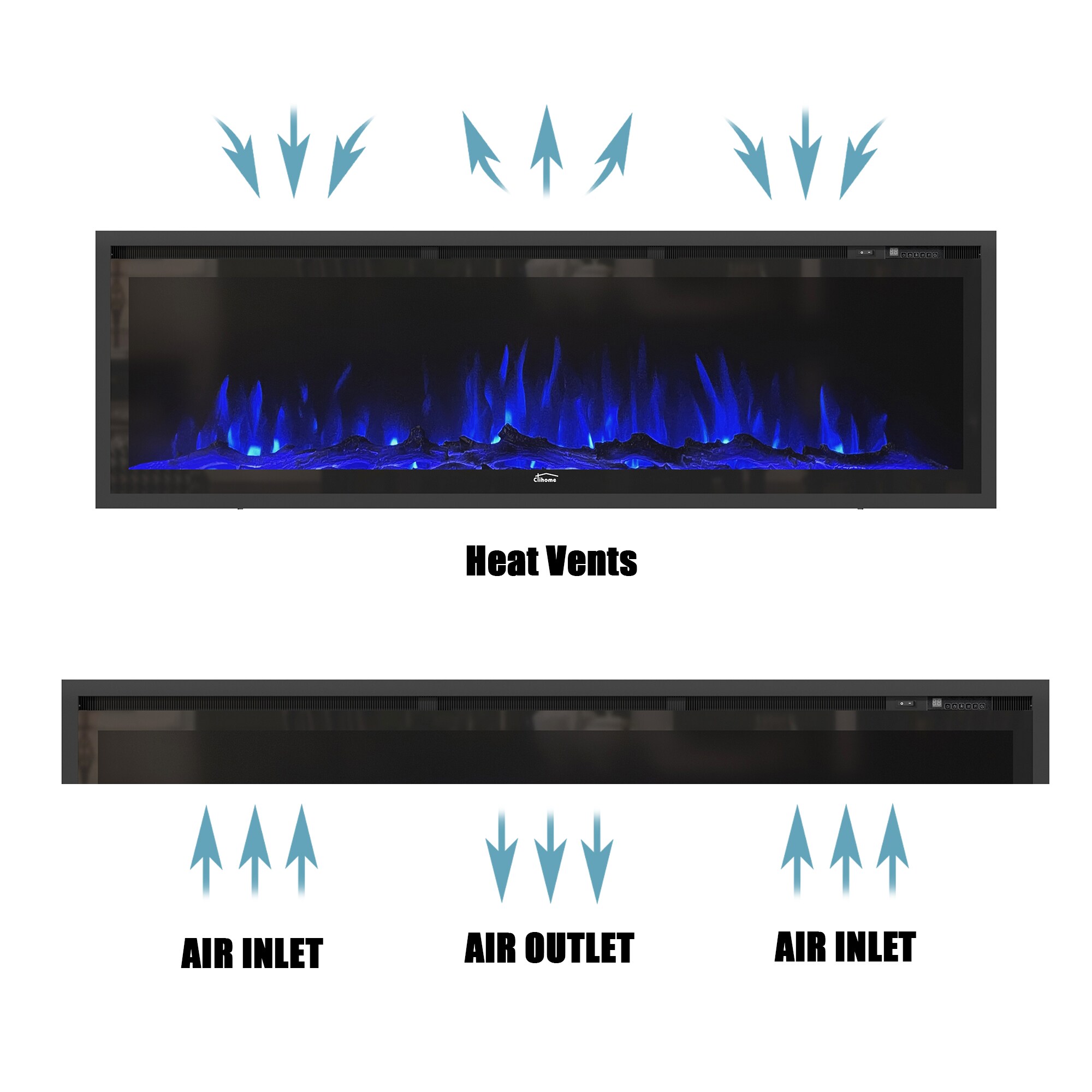 Mondawe MD-W5121CYSH Electric-Fireplaces - View #4