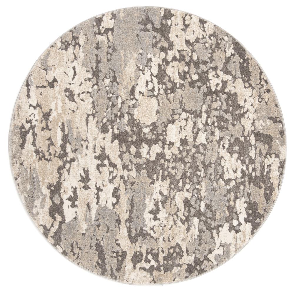 Safavieh SPR123E-7R Spirit Paige 7 x 7 (ft) Loomed Synthetic Taupe/Gray Round Indoor Abstract Area rug