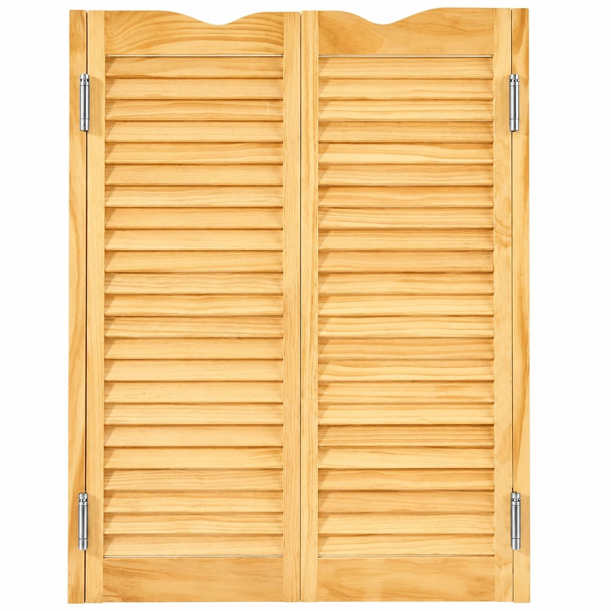 Aoibox  30 32 36 in Wide Pine Wood Swinging Half Cafe Doors with 180 Degree Dual Action Hinges