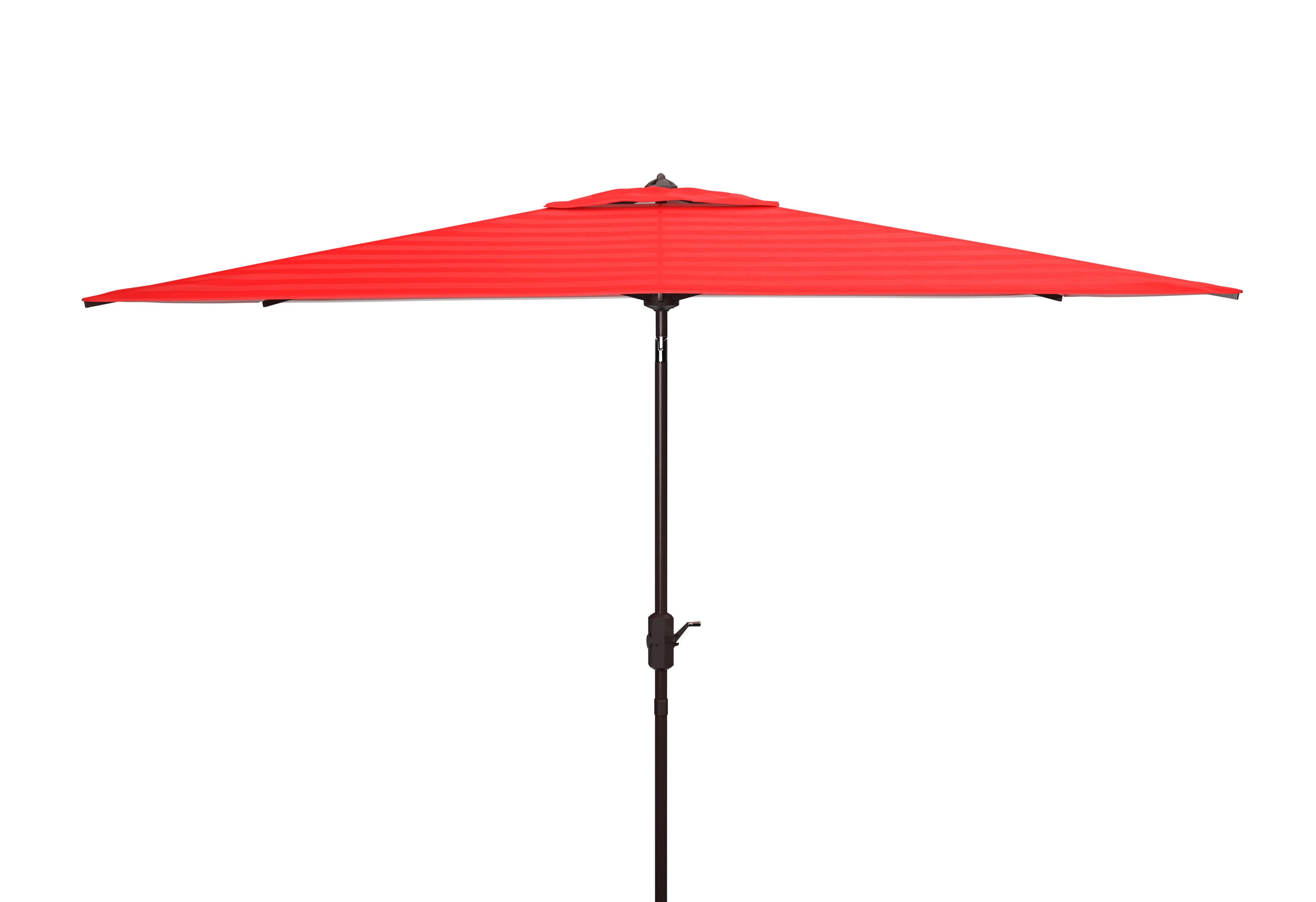 Safavieh PAT8307F 9.84-ft Aluminum Red Auto-tilt Market Patio Umbrella