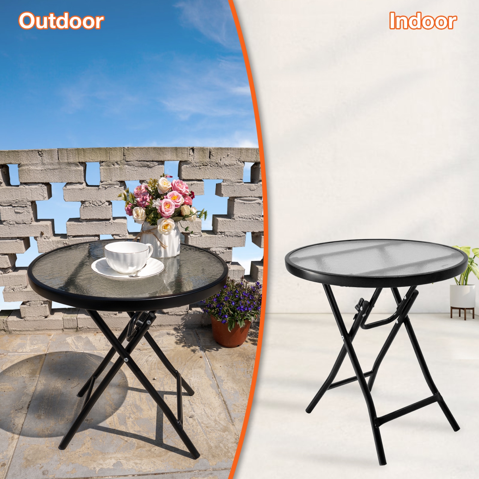 GARSING SIDE TABLE-FROSTED Patio-Tables - View #4