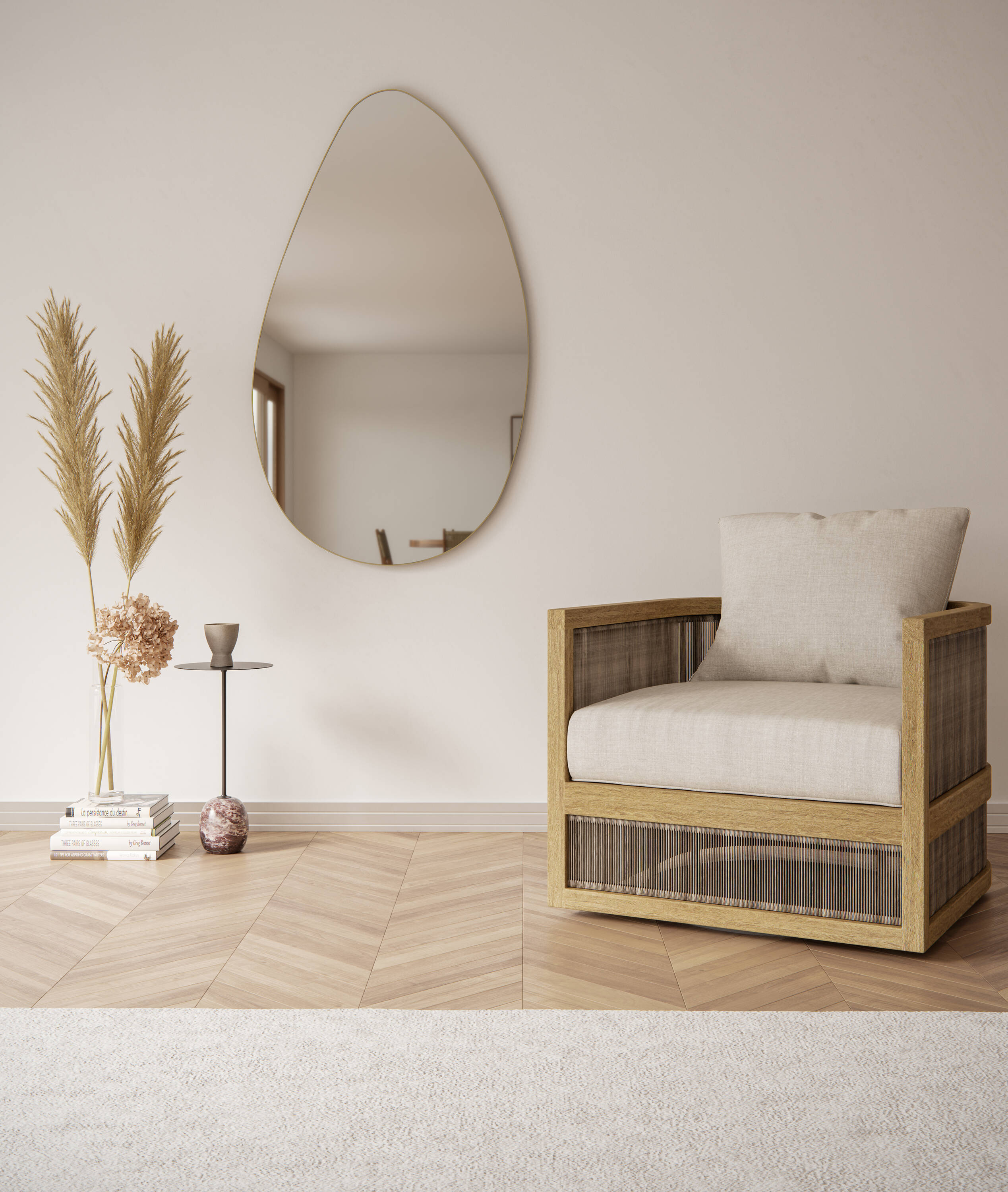 Glass Warehouse SF-PBL-28X48-SB Decor-Mirrors - View #6