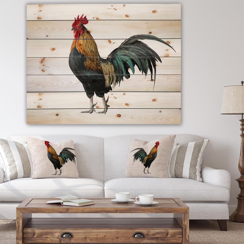 Designart 36-in H x 46-in W Animals Wood Print in the Wall Art ...