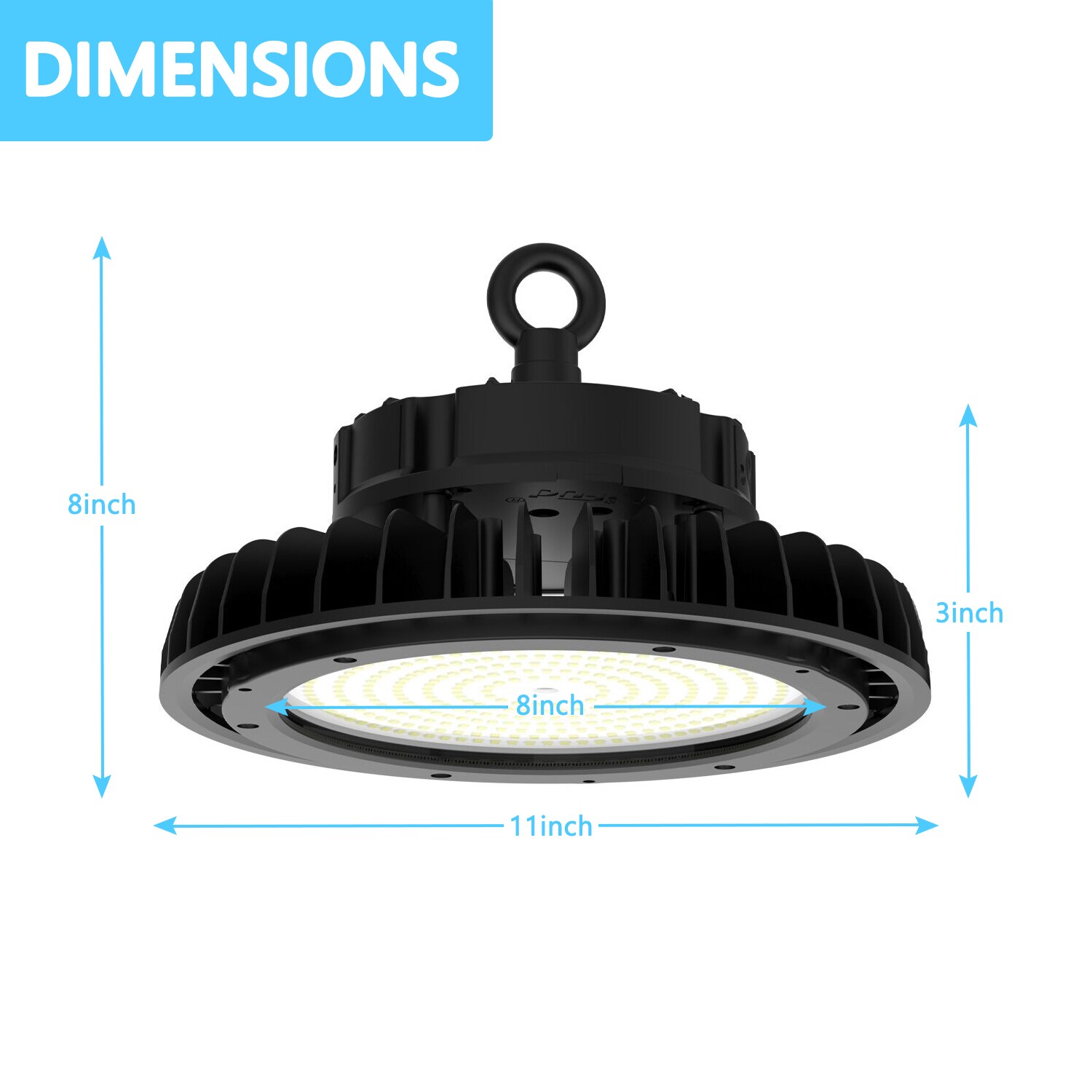 Cedar Hill 15-in x 15-in 21000-Lumen 5000 K Daylight LED High Bay Light ...