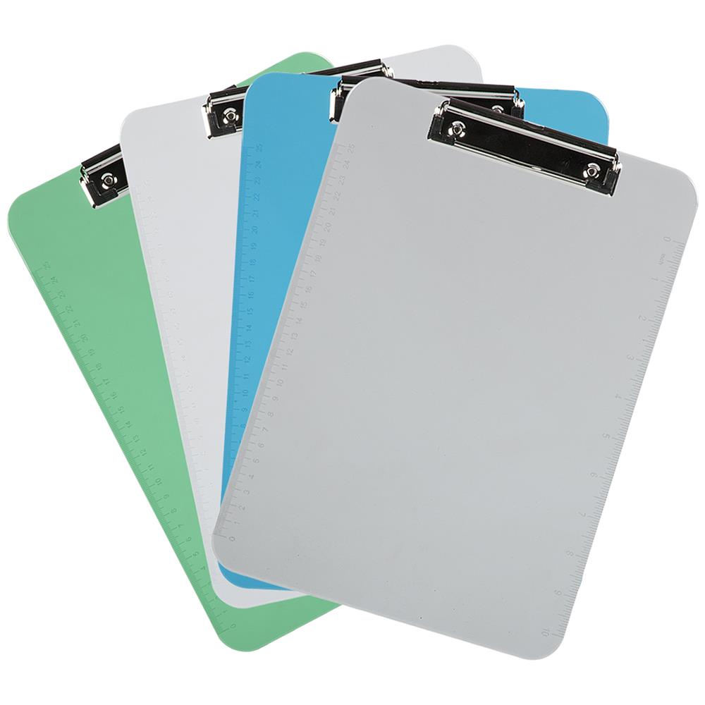 JAM Paper 3409IASSRT 4 -Pack Multicolor Letter Clipboard