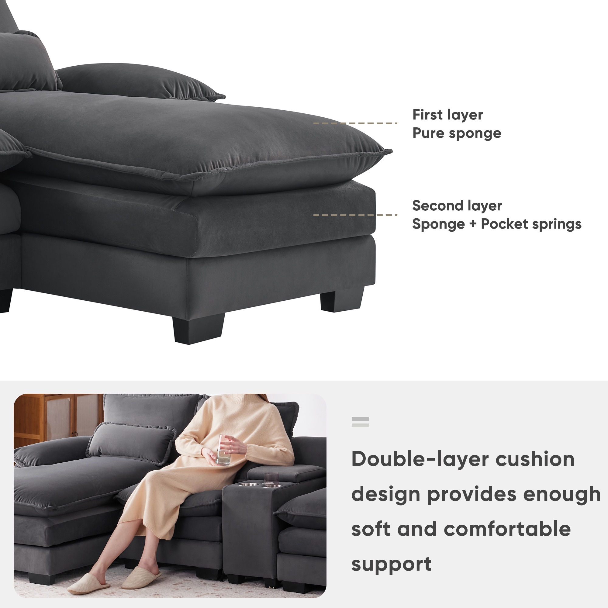 JIMSMAISON JMGTSO03GR Sofas-Loveseats - View #9