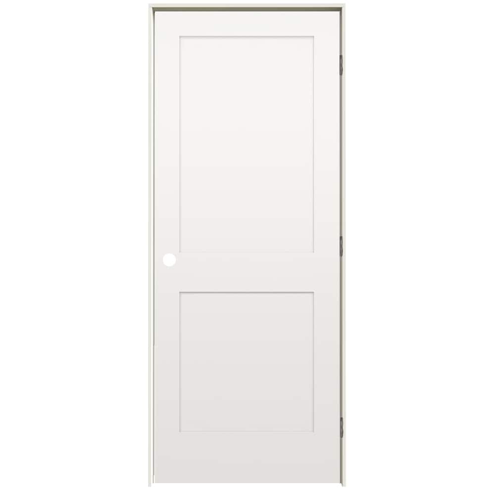 RELIABILT 32-in x 80-in Hollow Core 2-panel Right Hand Molded Composite ...
