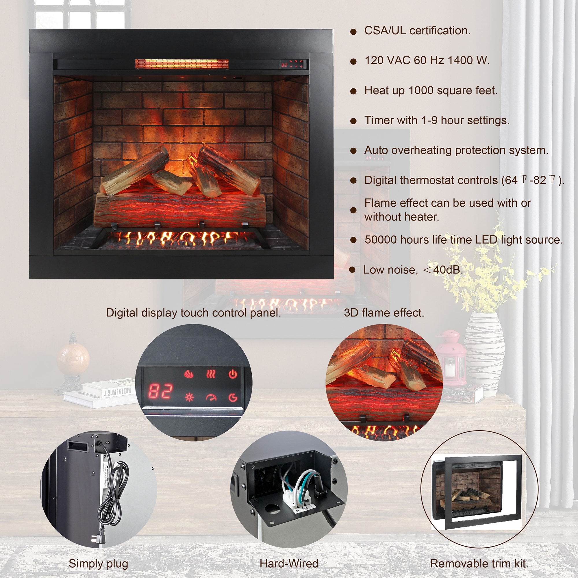 Bybafun YC0700005 Electric-Fireplace-Fireboxes - View #8