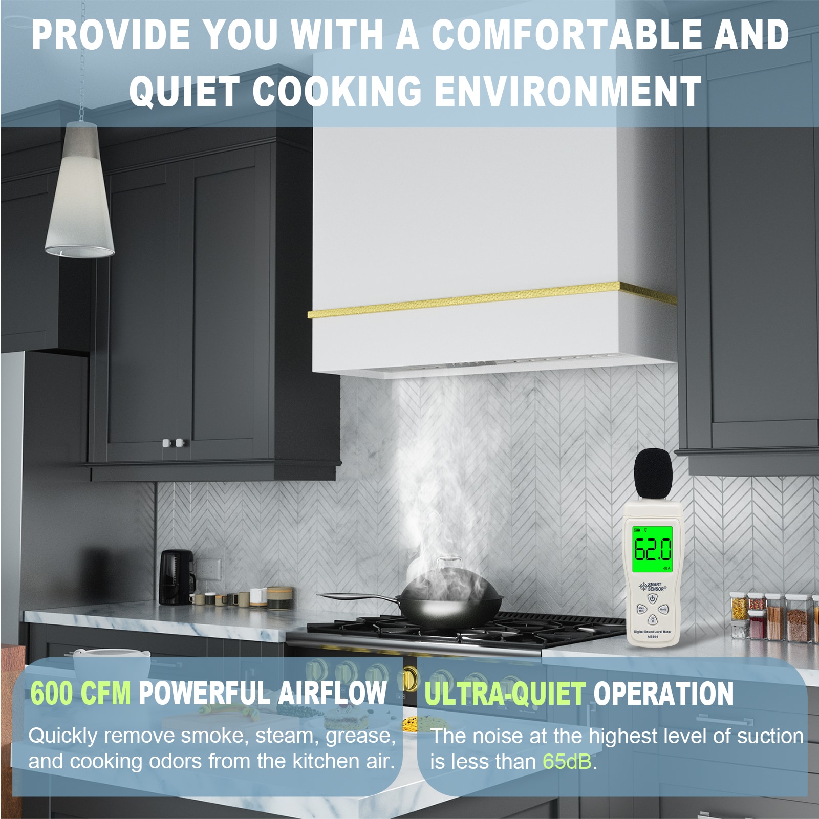 Akicon AK-HS30HA-SWG Wall-Mounted-Range-Hoods - View #3