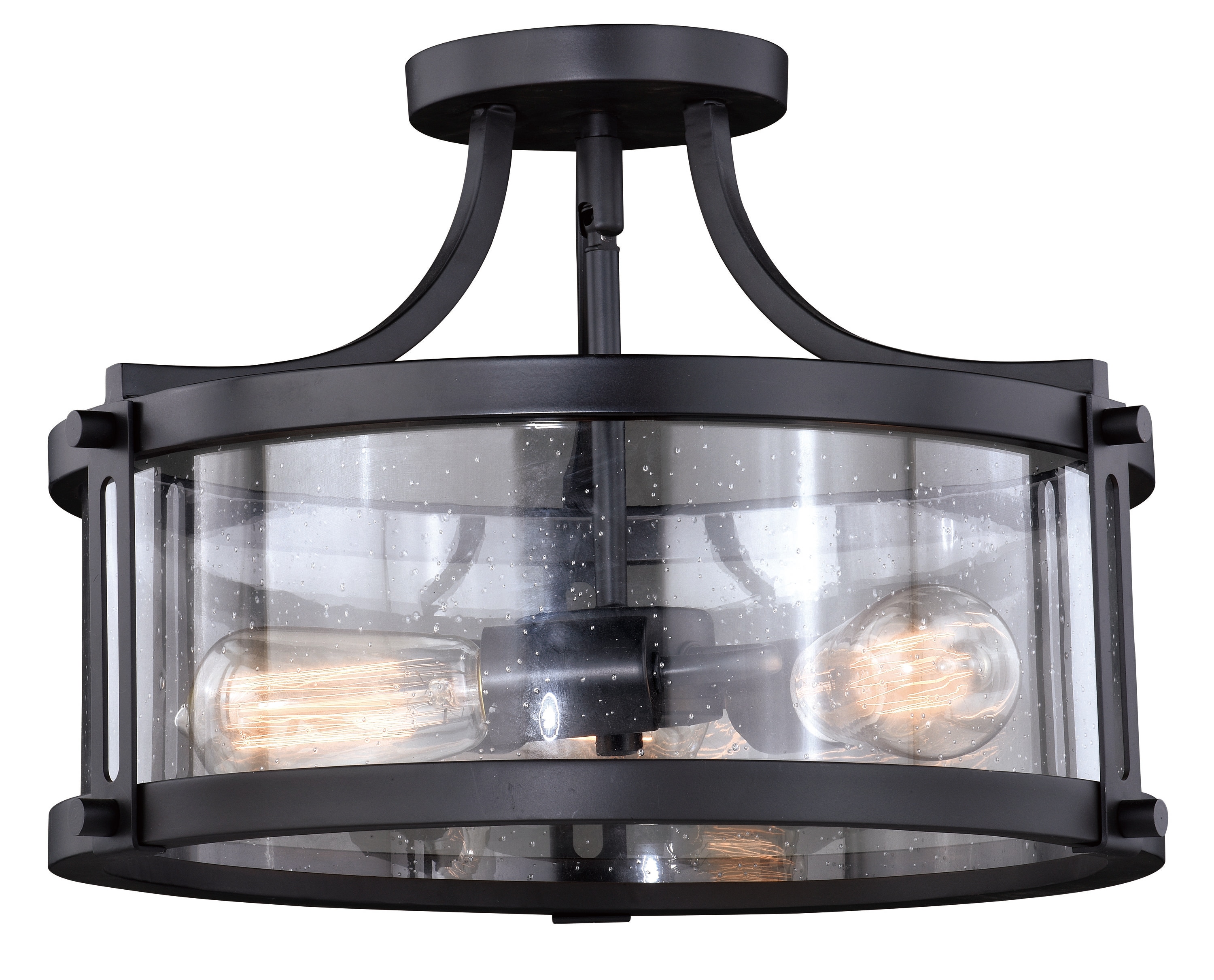 Cascadia C0175 Holbrook 3 -Light 15.75-in Matte Bronze Semi Flush Mount Light