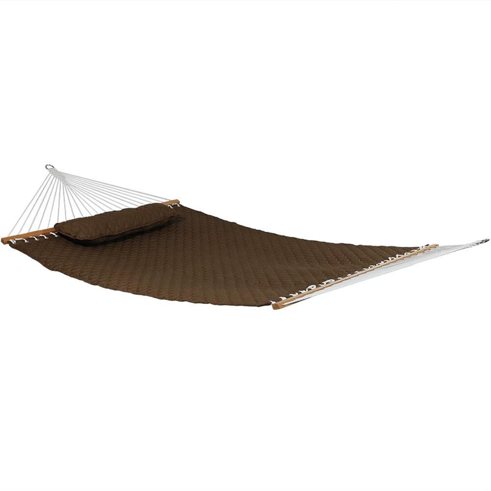 Sunnydaze Decor Brown Quilted Hammock at Lowes.com